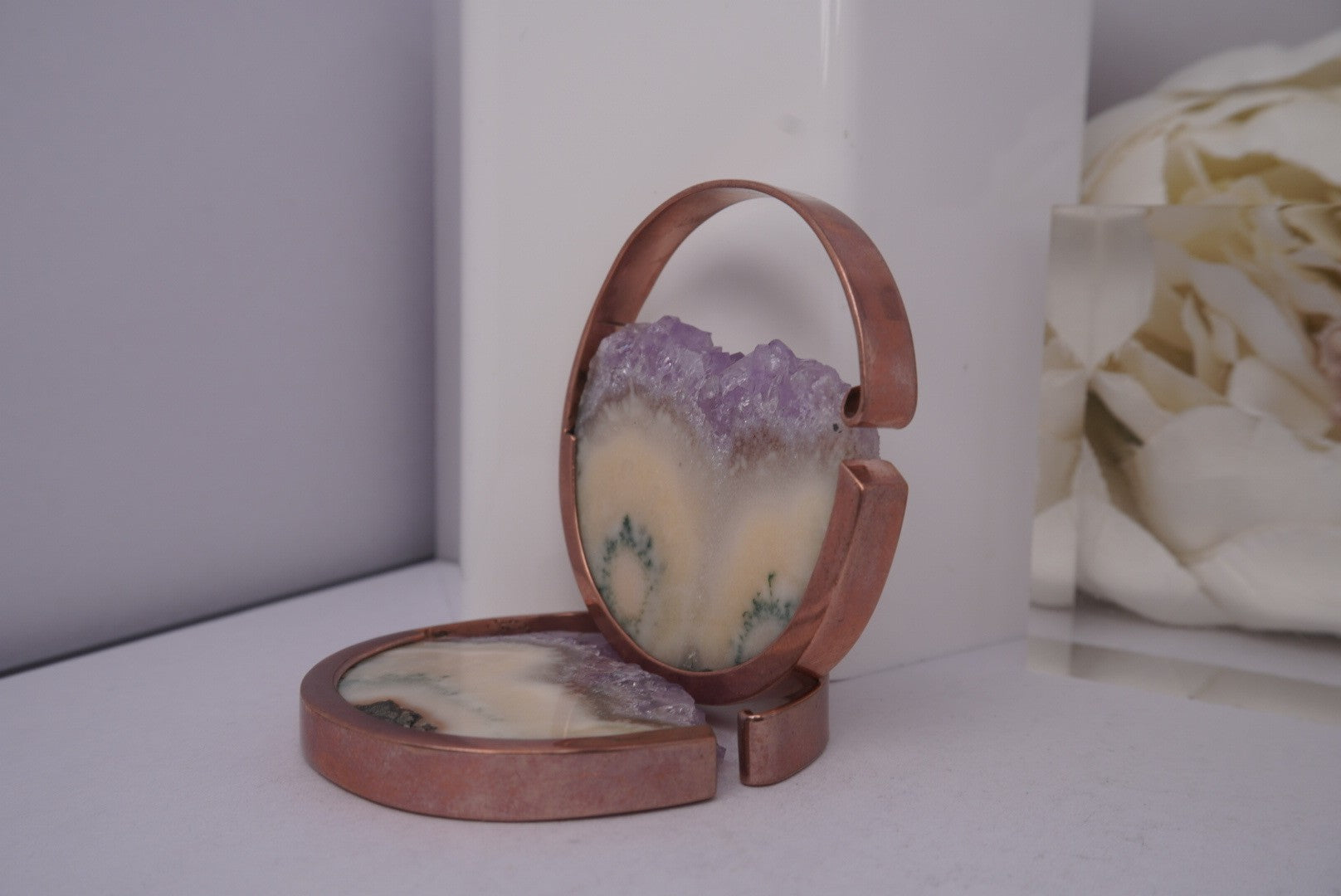 Muse Hoops - Medium Amethyst