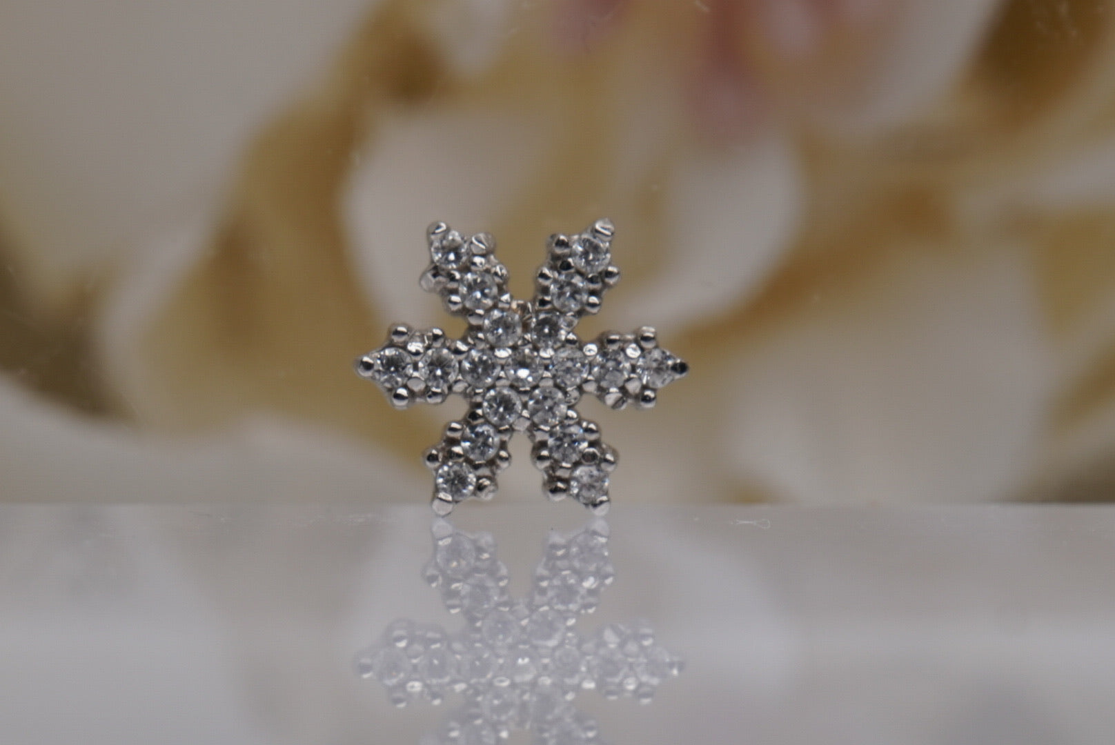 Micro Pave Snowflake