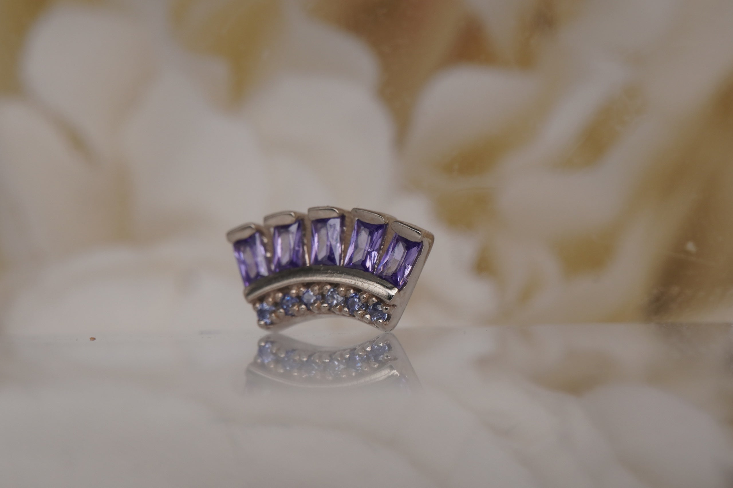 Baguette Beauty with Amethyst and Lavender