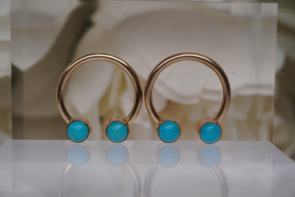 Nipple Jewelry in Turquoise