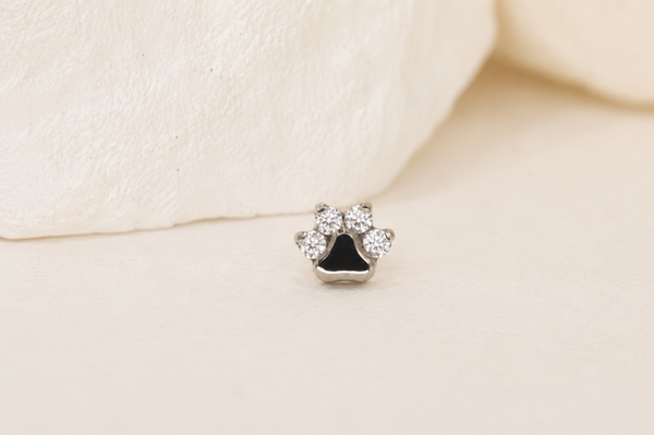 16g Paw Prints in Titanium