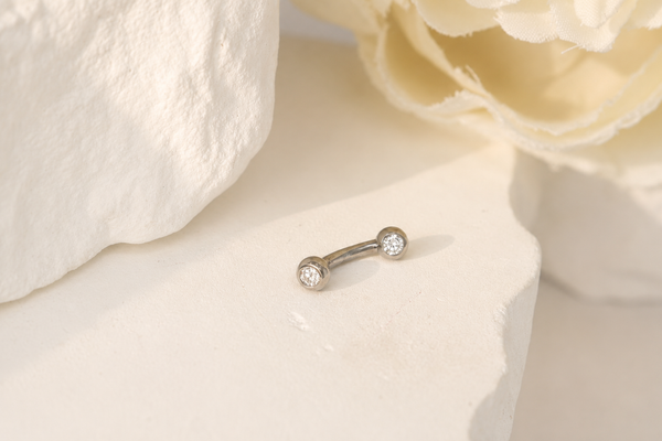 Titanium Rook Curved Barbell