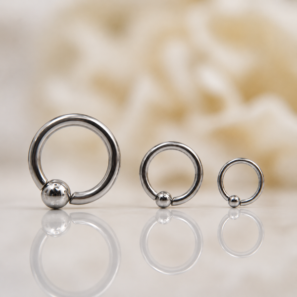Titanium Captive Bead Rings