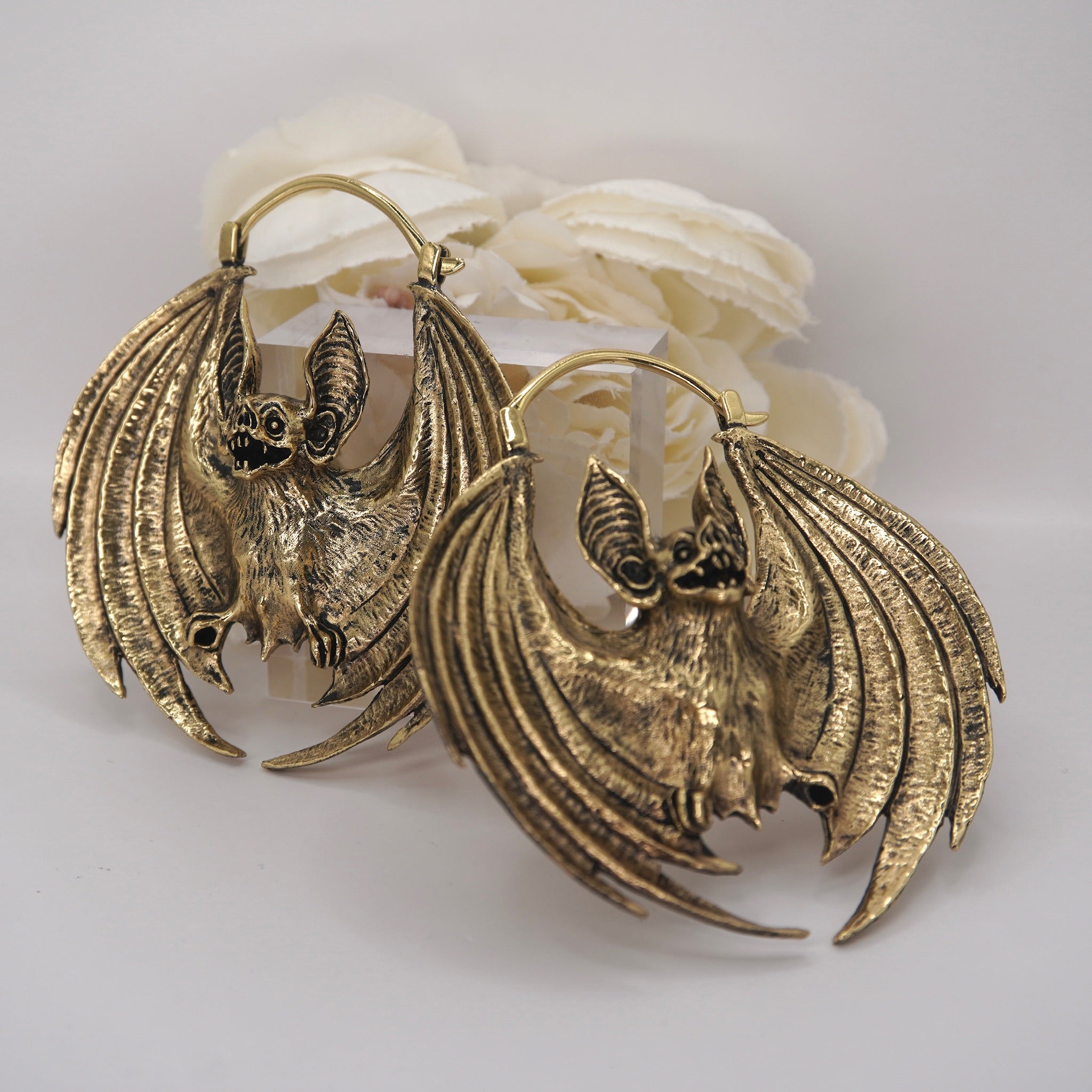 Moonlight Bat Hanging Earrings