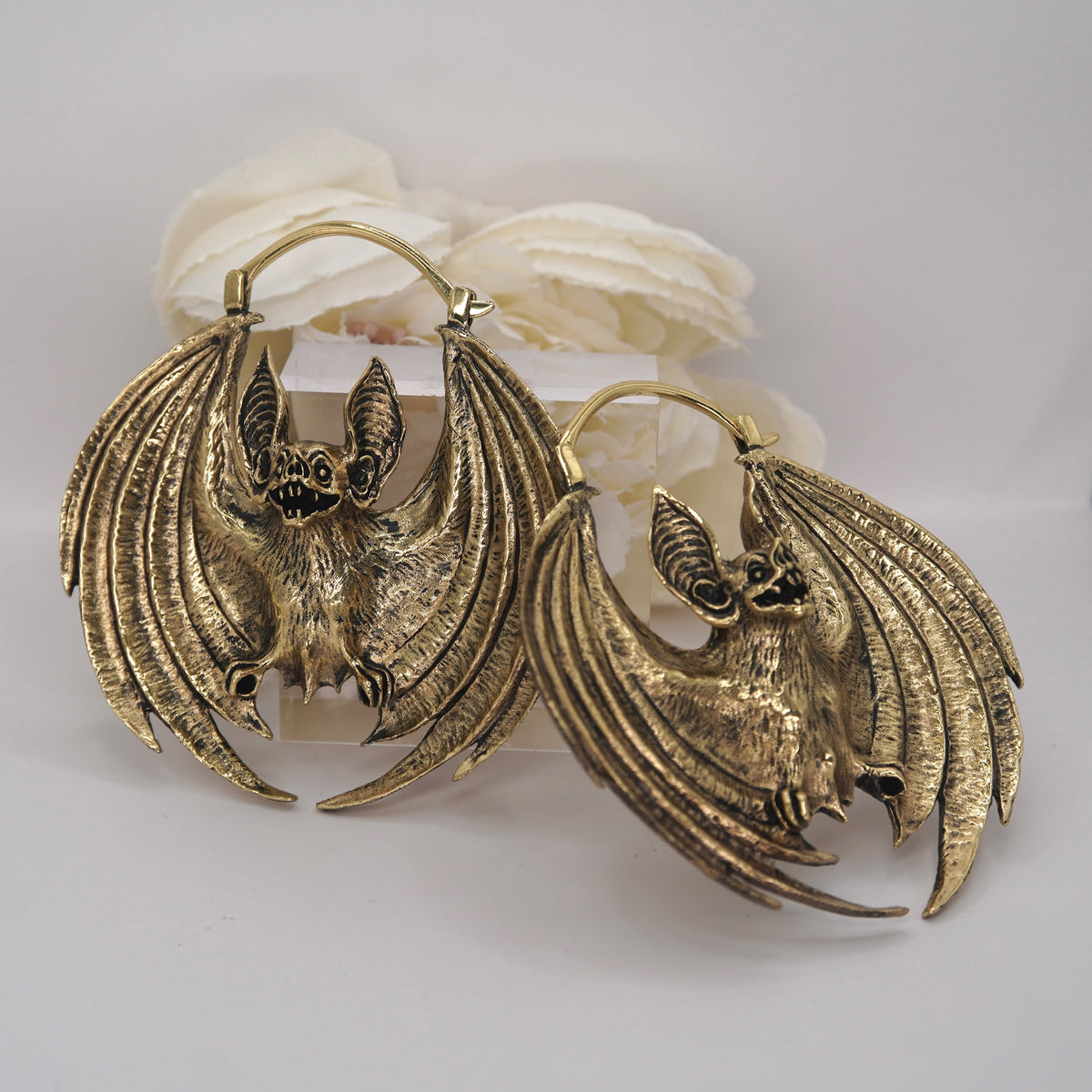 Moonlight Bat Hanging Earrings