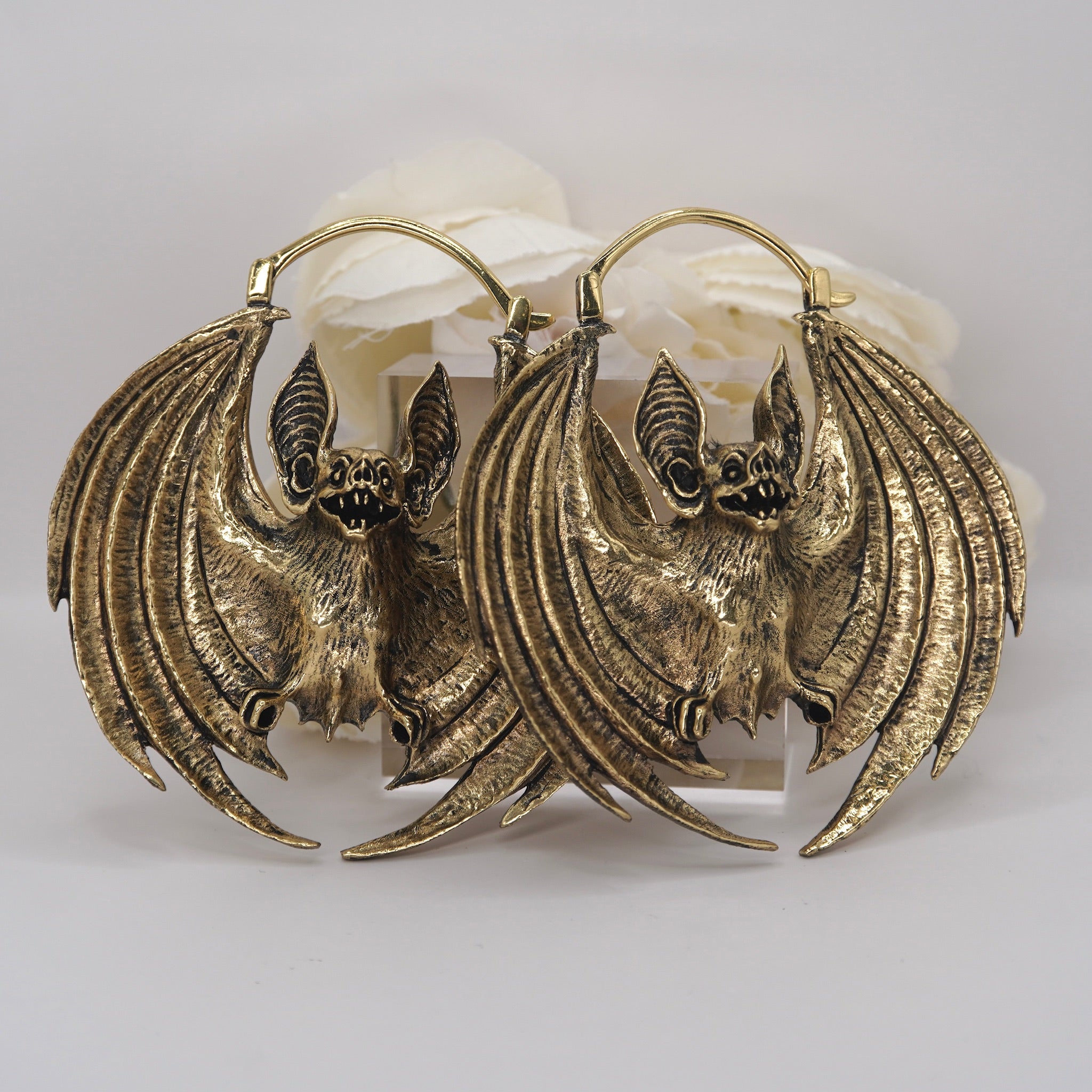 Moonlight Bat Hanging Earrings
