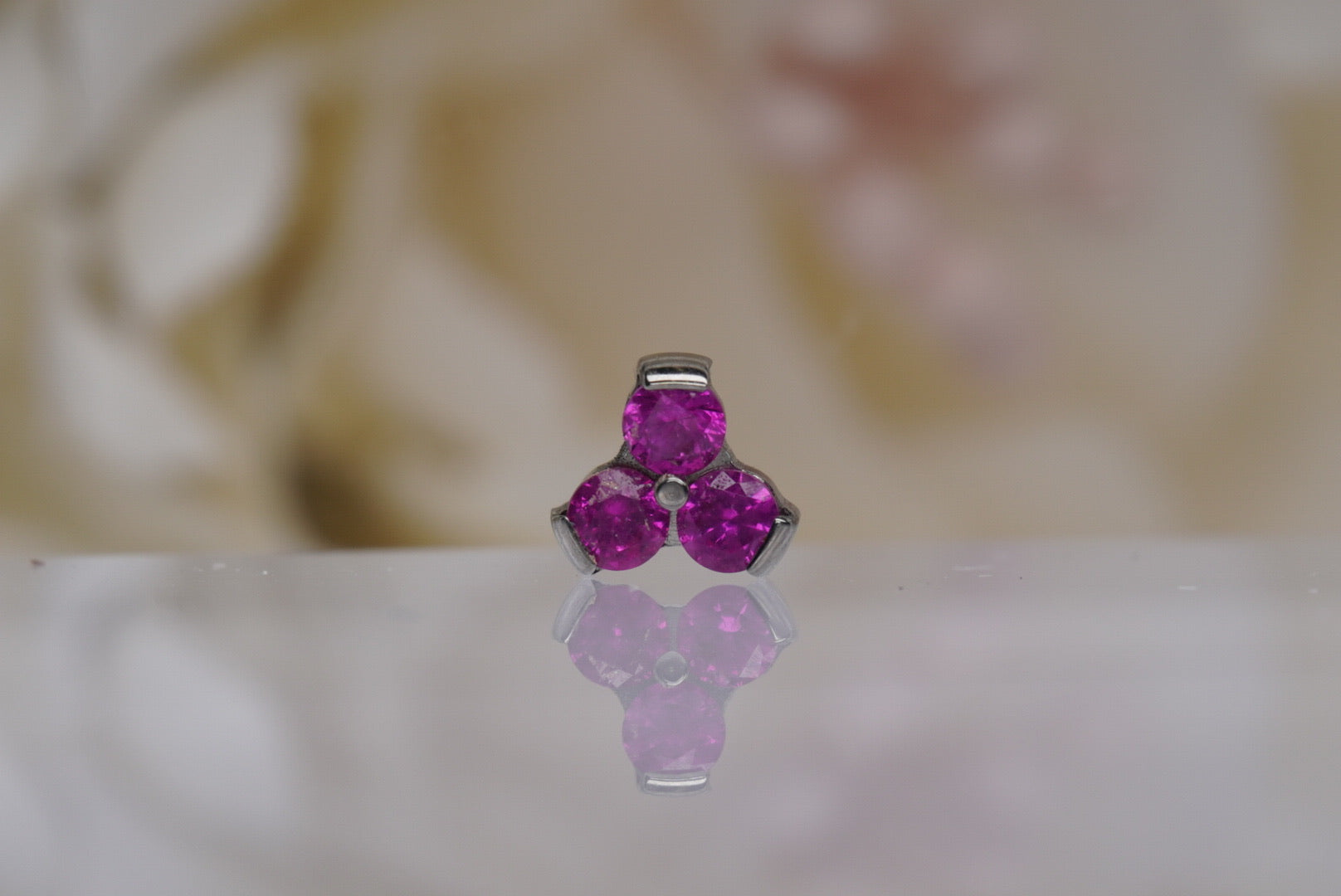 Trinity- 4mm (Dark Pink)-12/14g