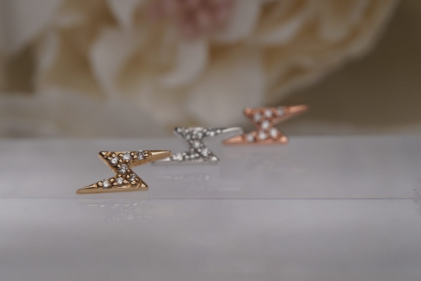 Lightning Bolt with GENUINE DIAMONDS
