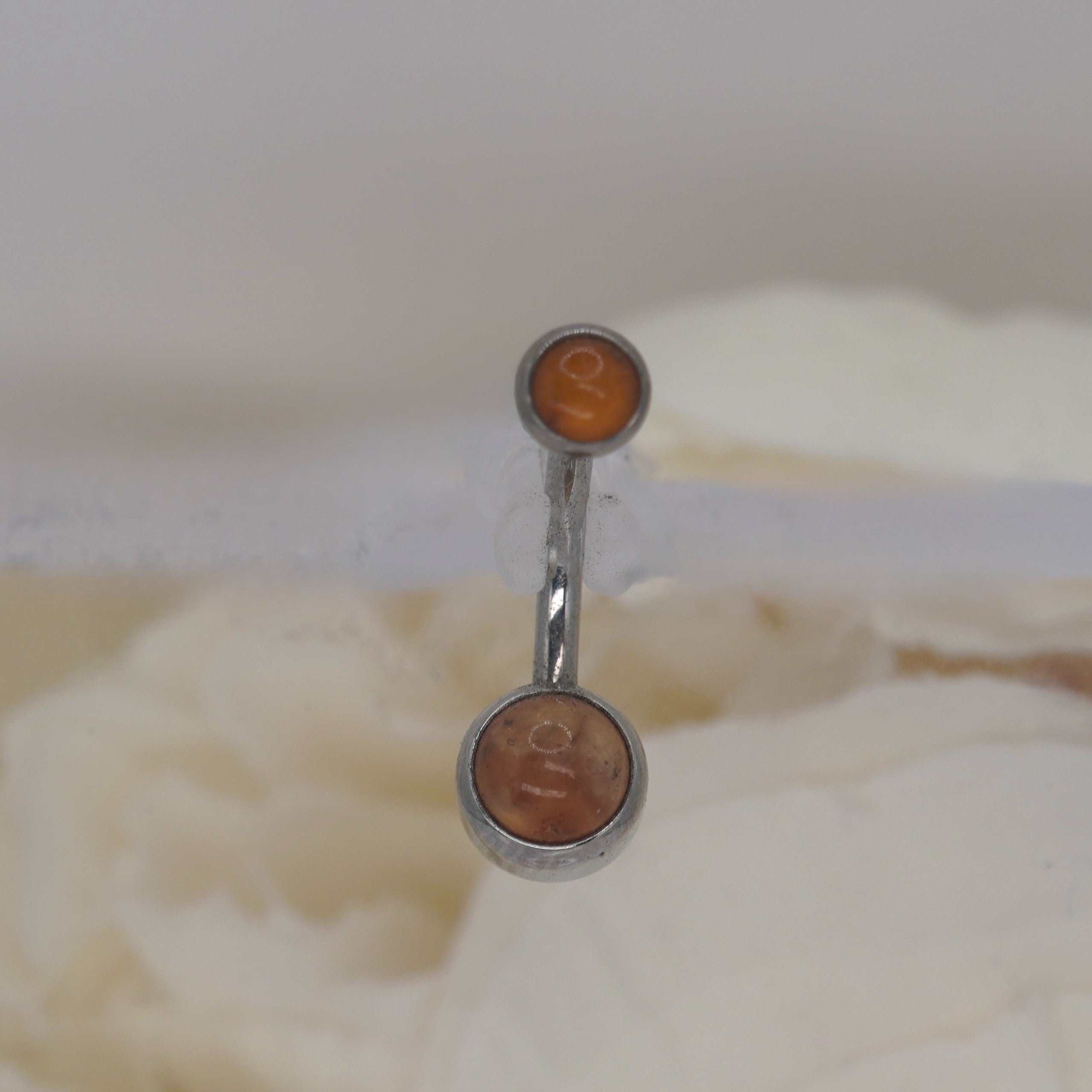 Amber Cabochon 4x6mm Navel