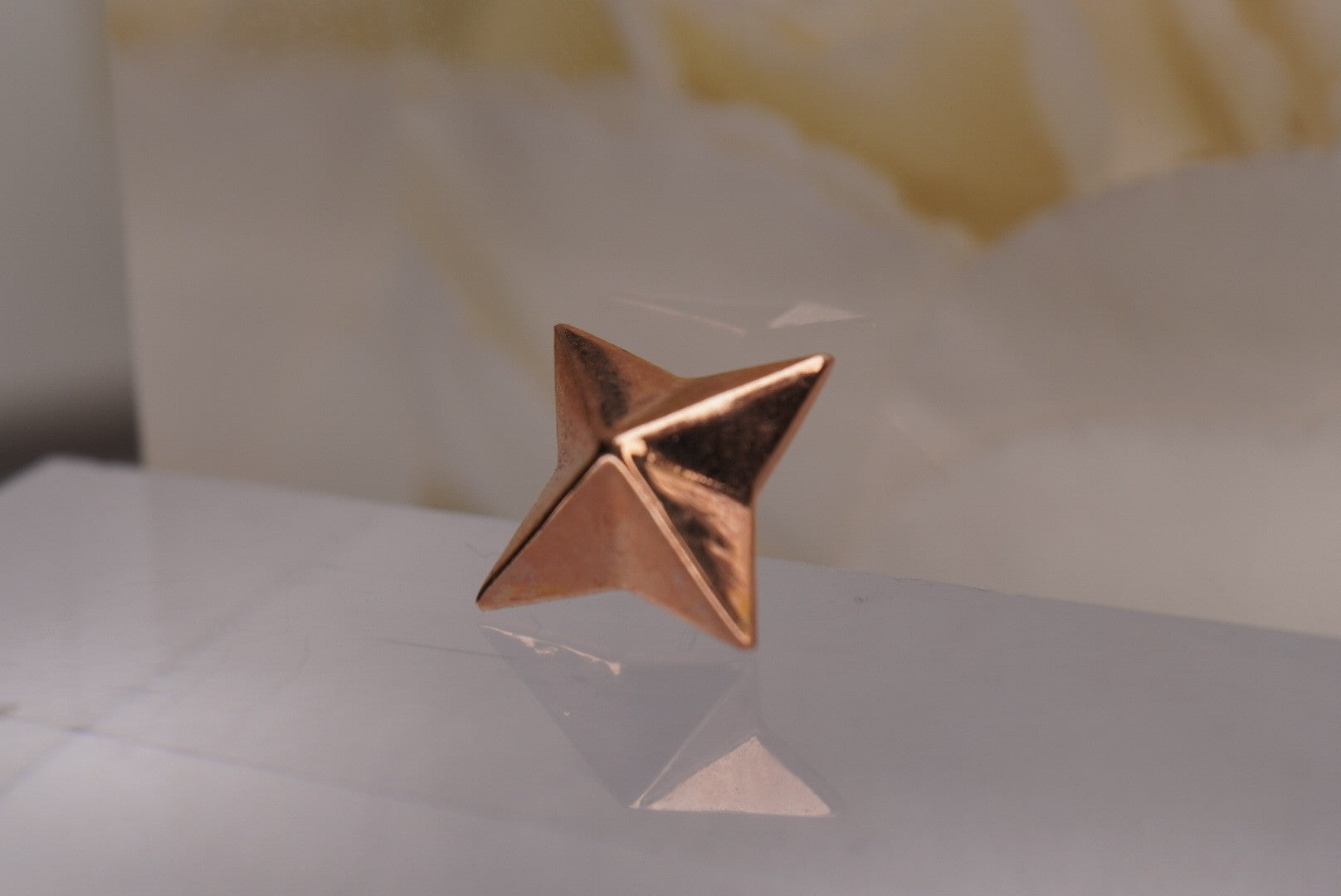 Star Cube-Yellow Gold Plated