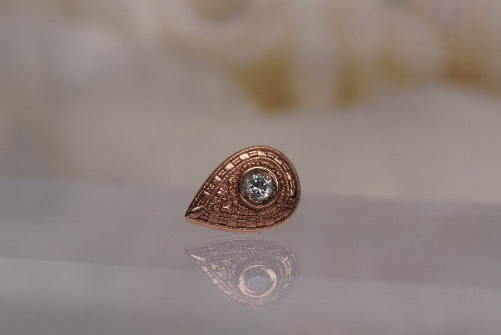 Pear Relic in Rose Gold