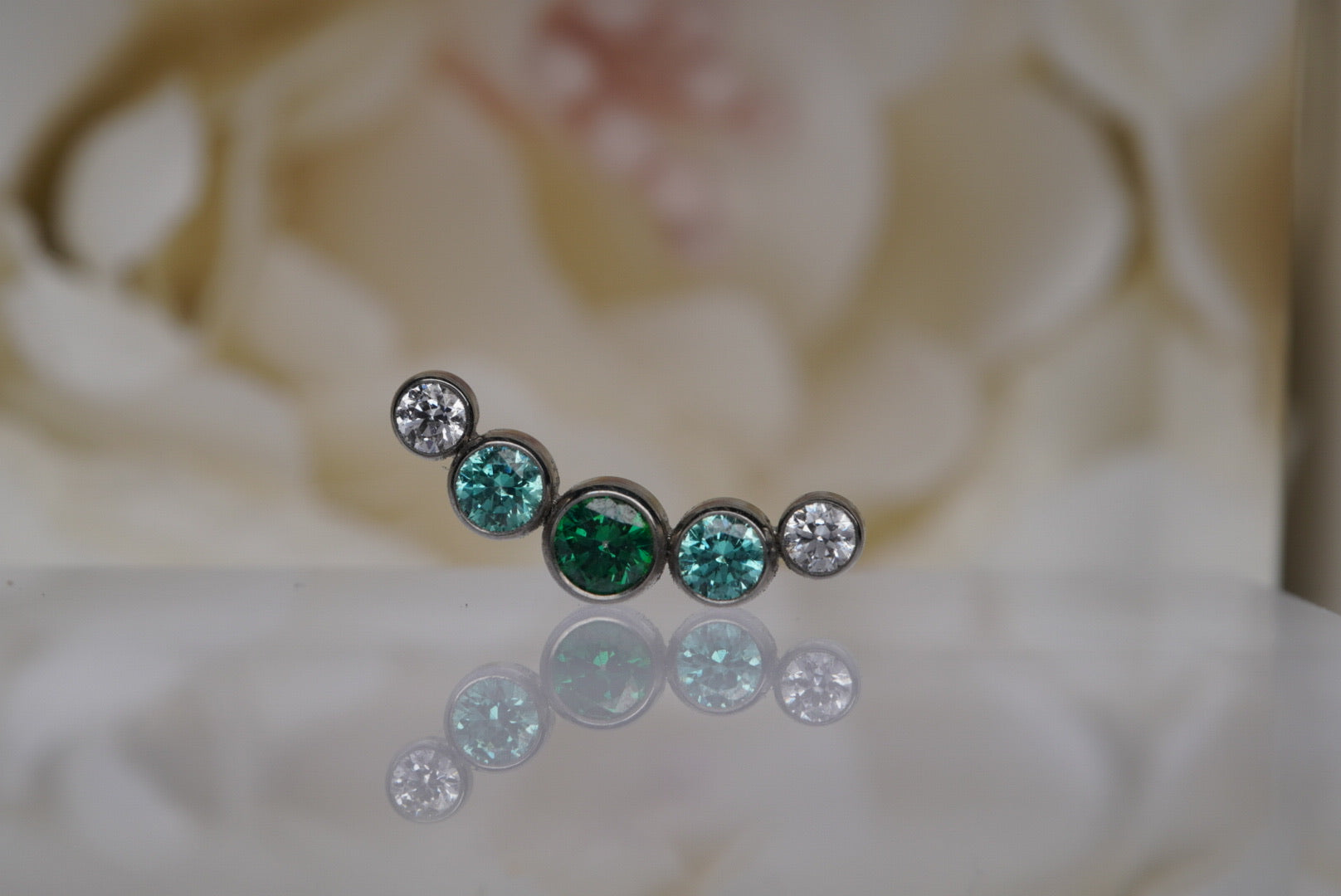 Bezel Prium- Green & White
