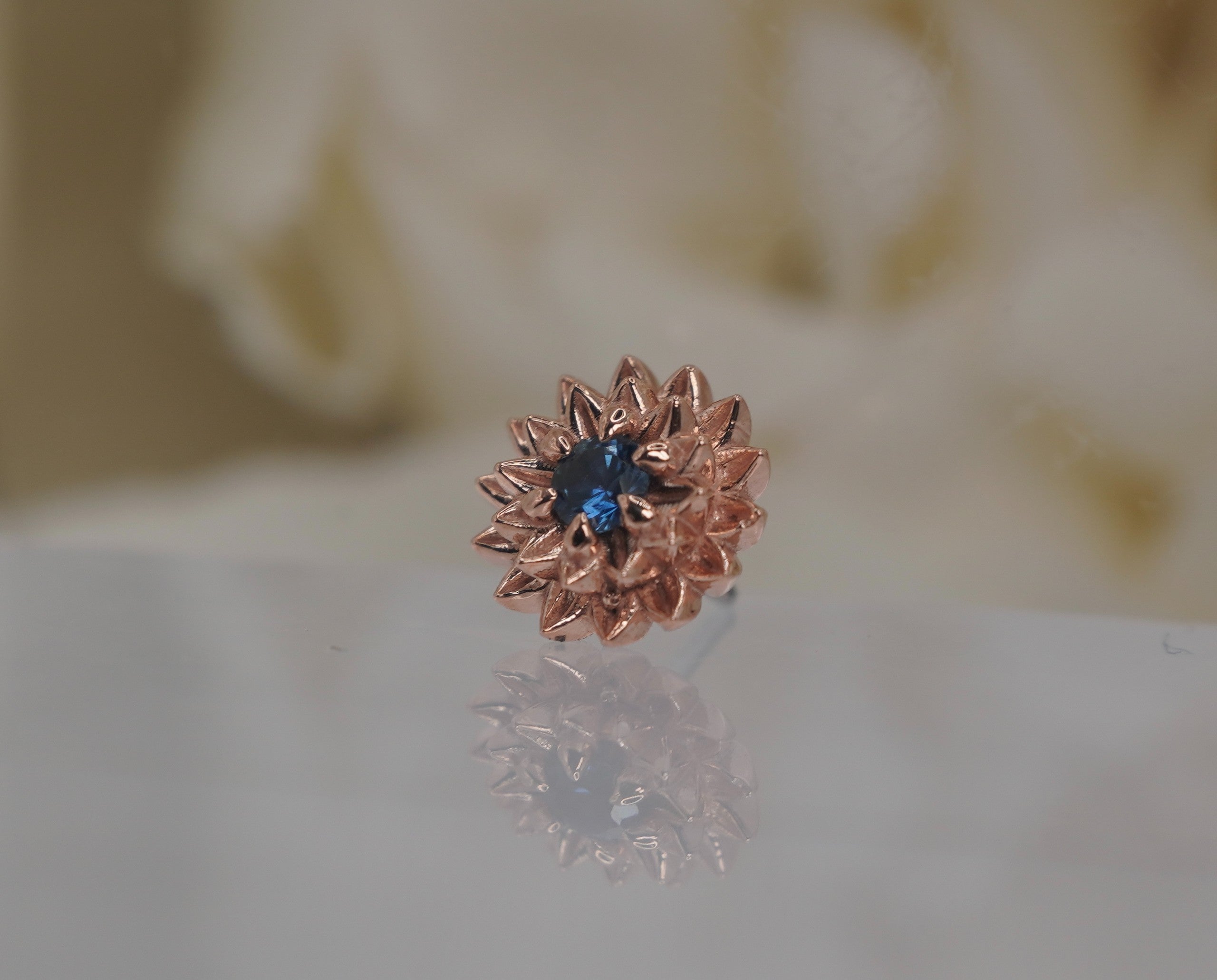 Dahlia with Blue Sapphire