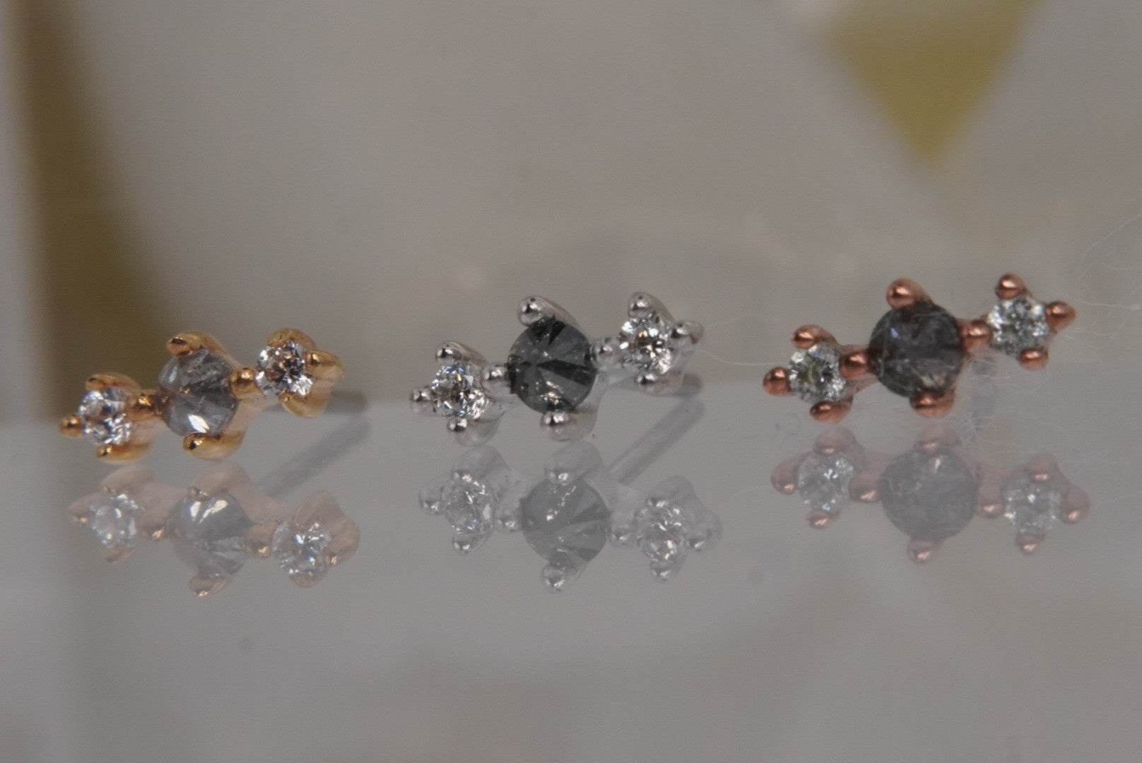 Ghost Flower with Grey Diamonds