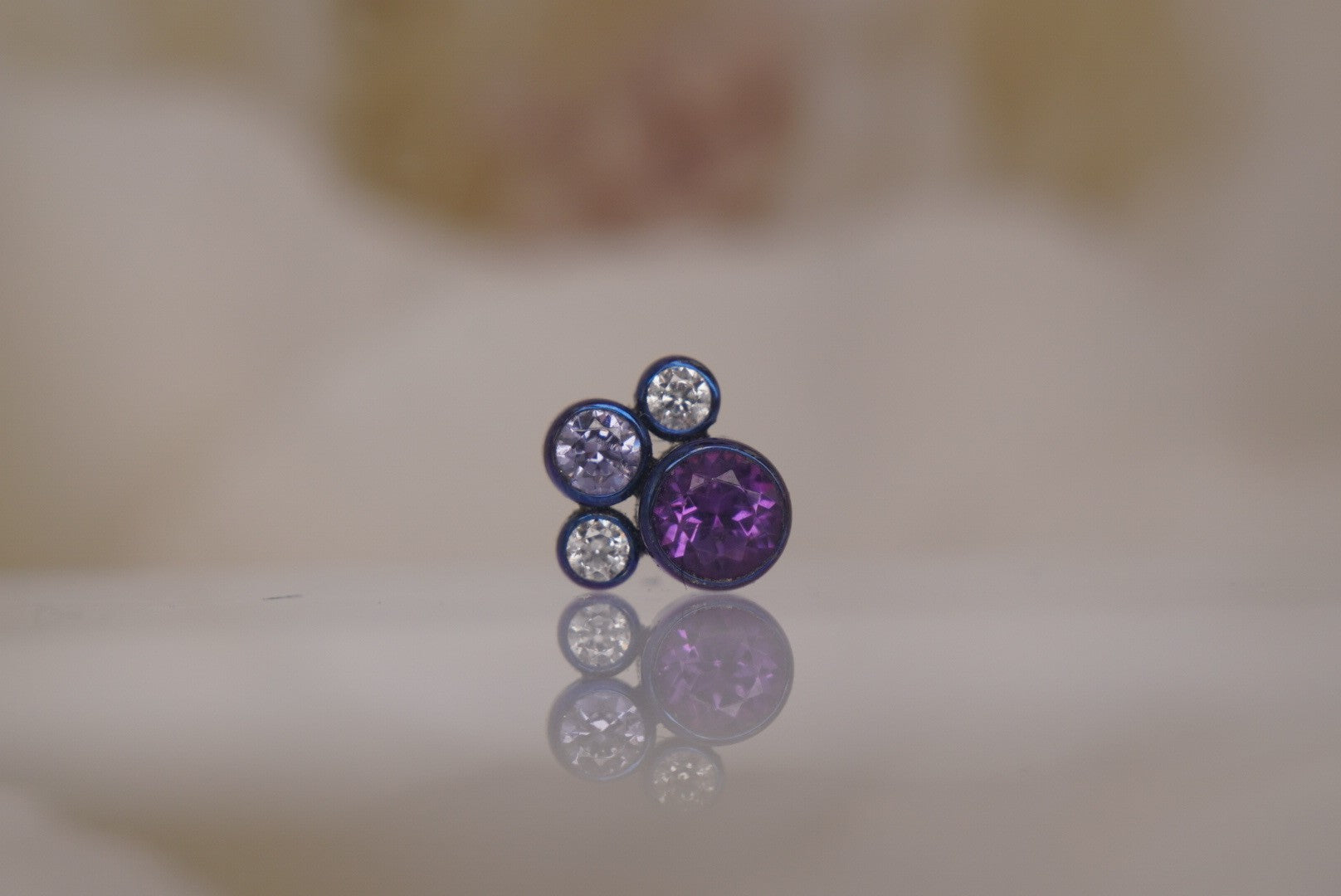 Caeli (Purple, Lavender & White) Anodized Purple 16g