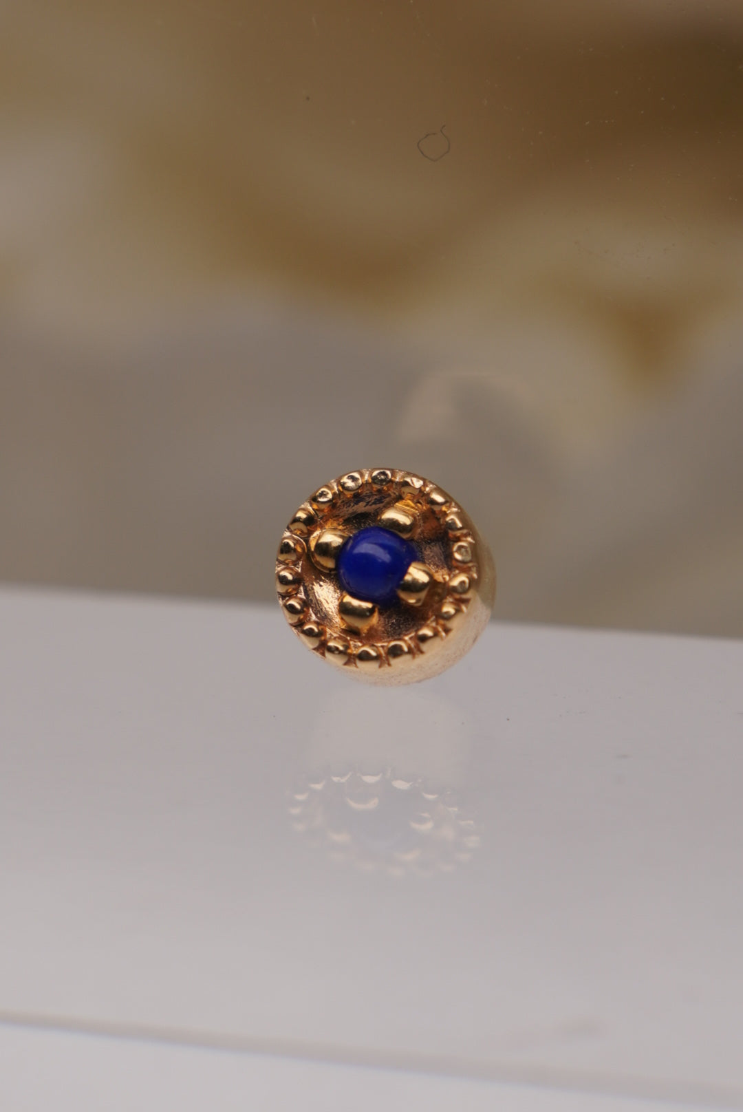 Round Harlequin with Lapis