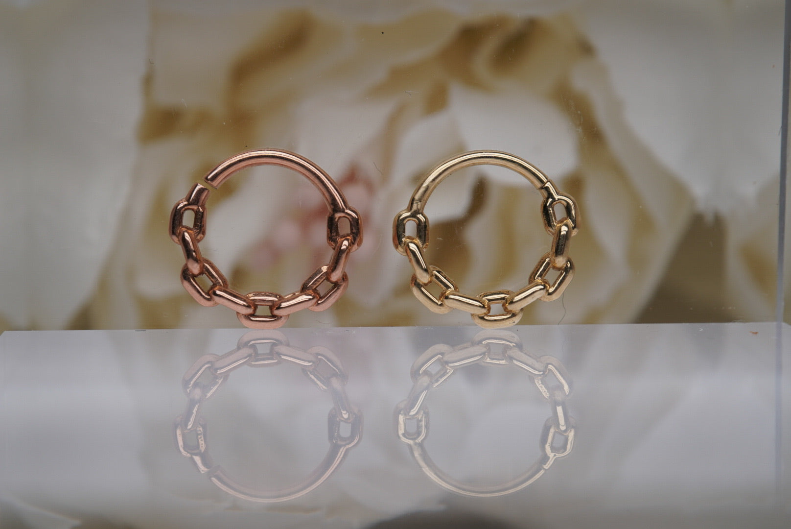Chain Link Seam Ring in 16g