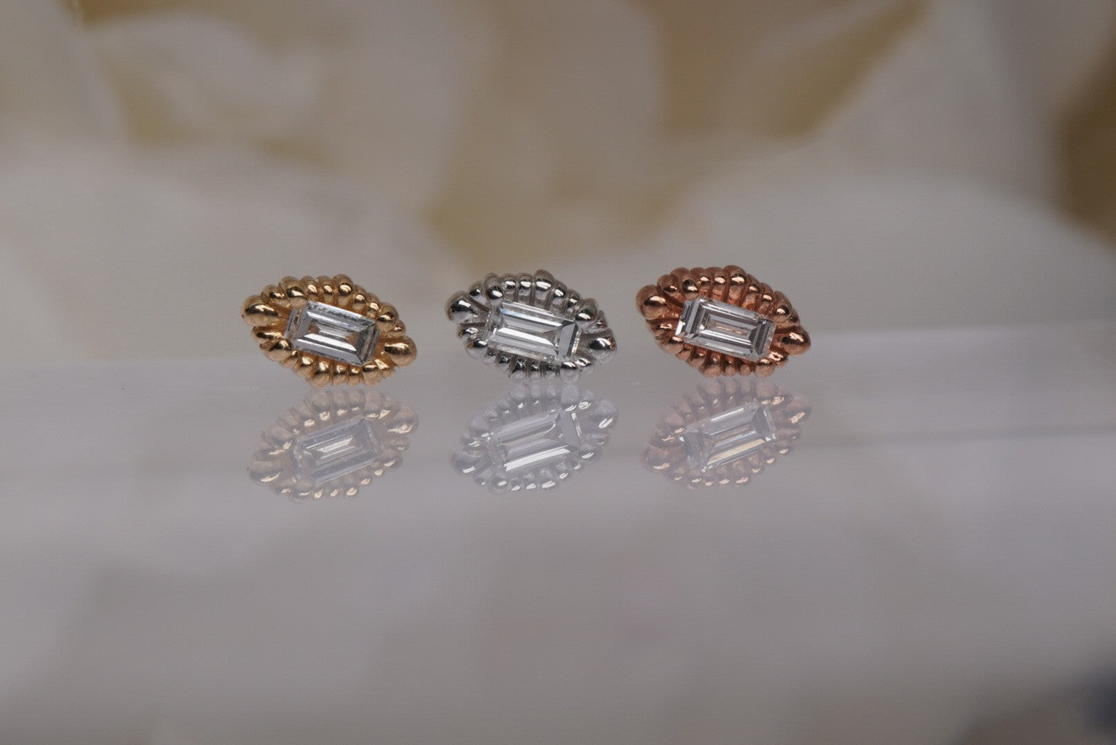 Melange Baguette with Diamonds
