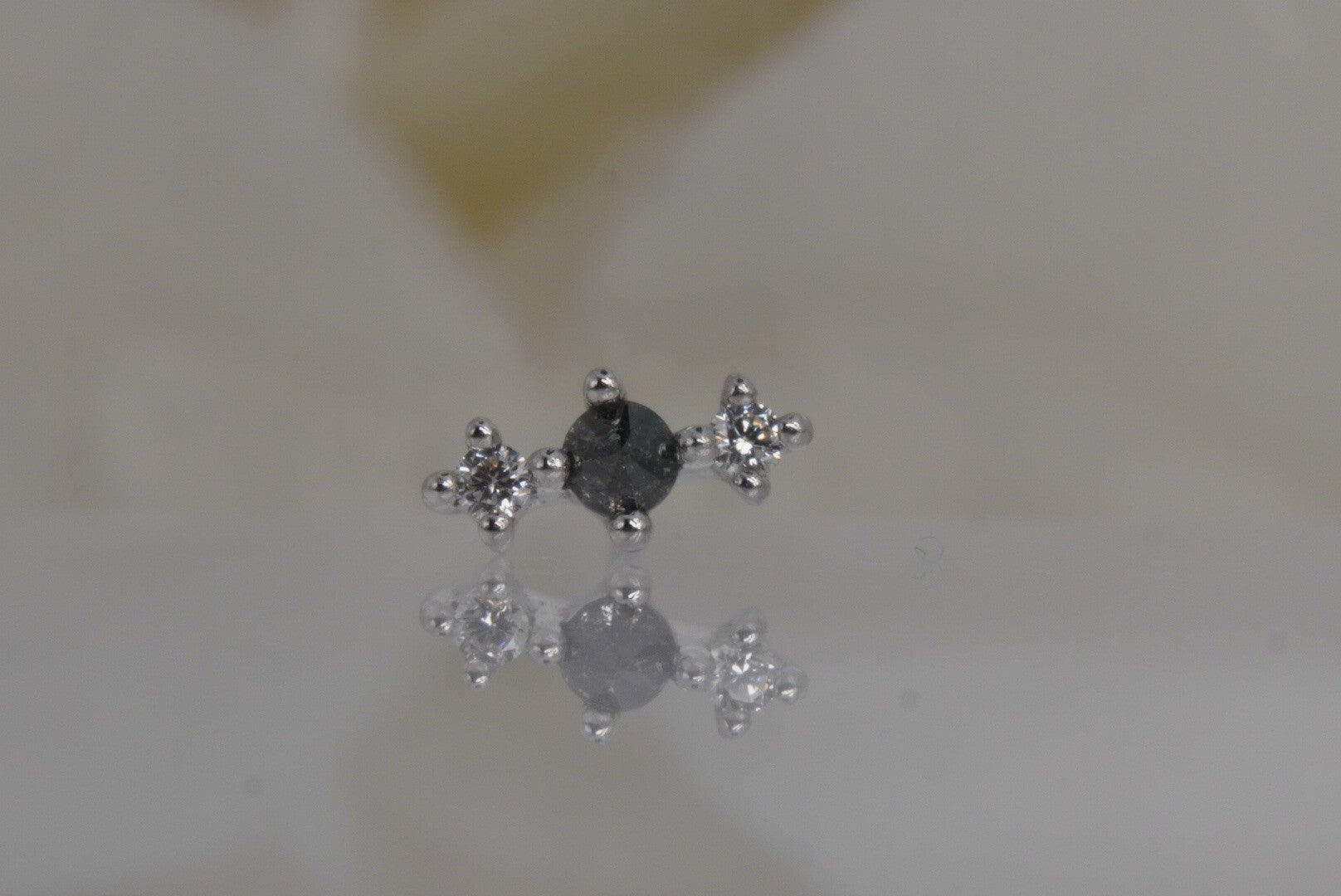 Ghost Flower with Grey Diamonds