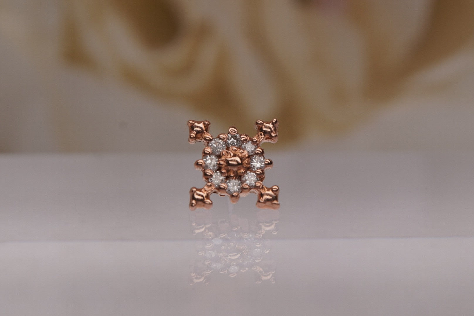 Idol in Rose Gold- Genuine Diamonds