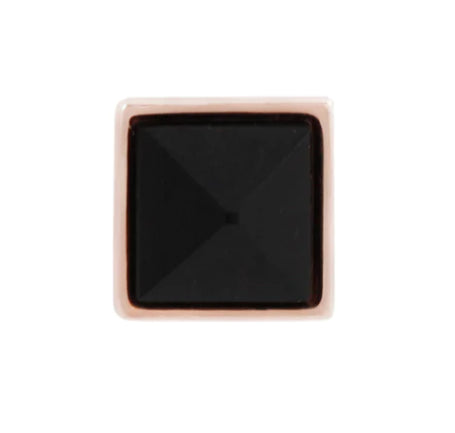 Pyramid Bezel Reverse Set in Black Agate