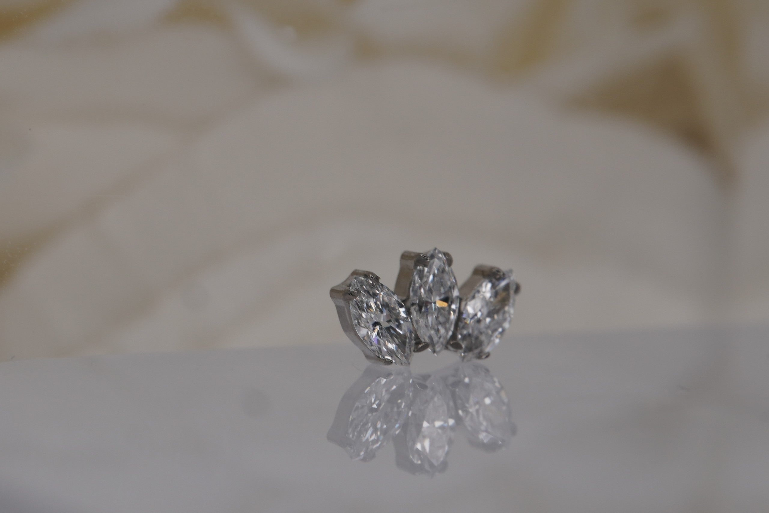 Marquise Fan with Diamonds
