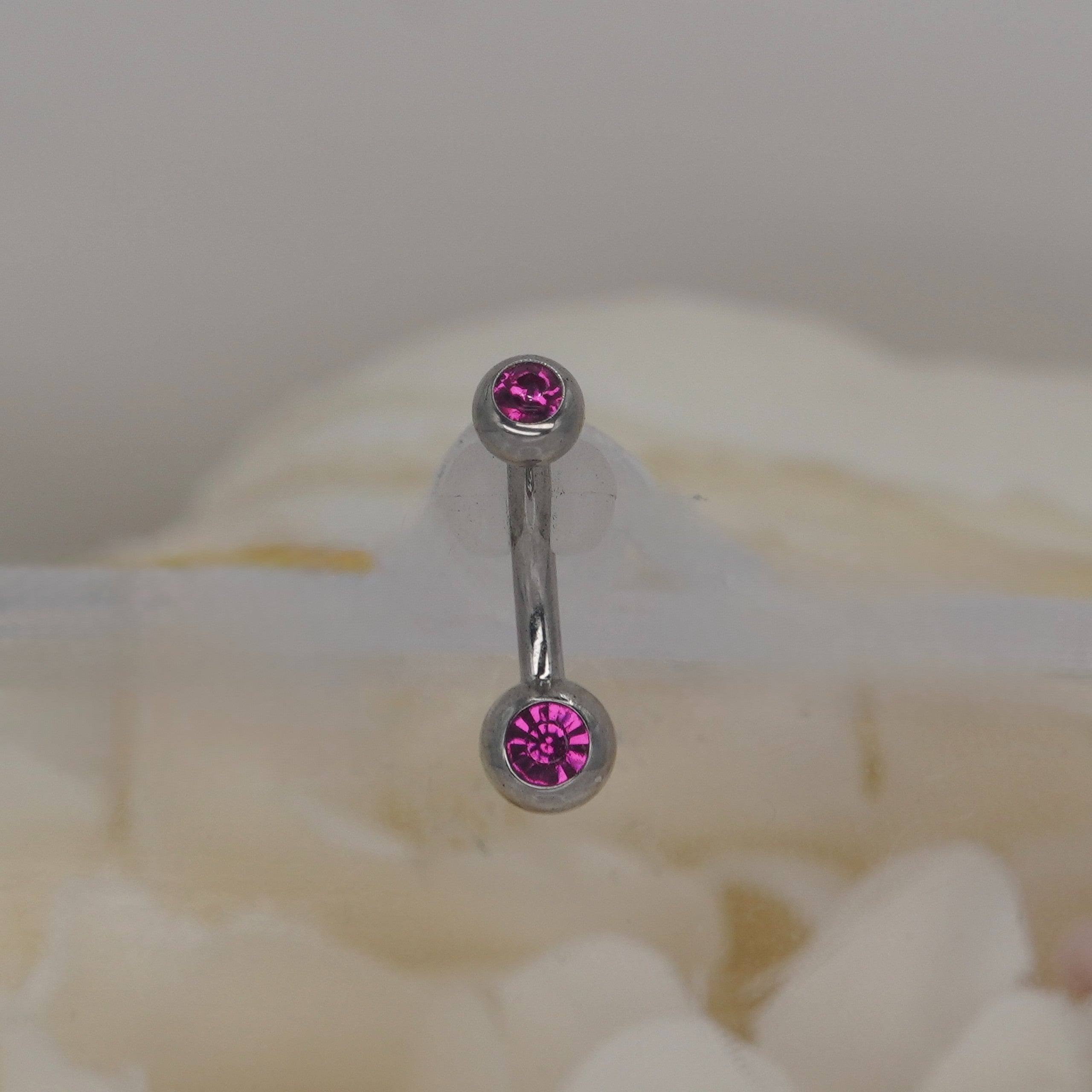 Ruby Red 4x4mm Bezel Navel