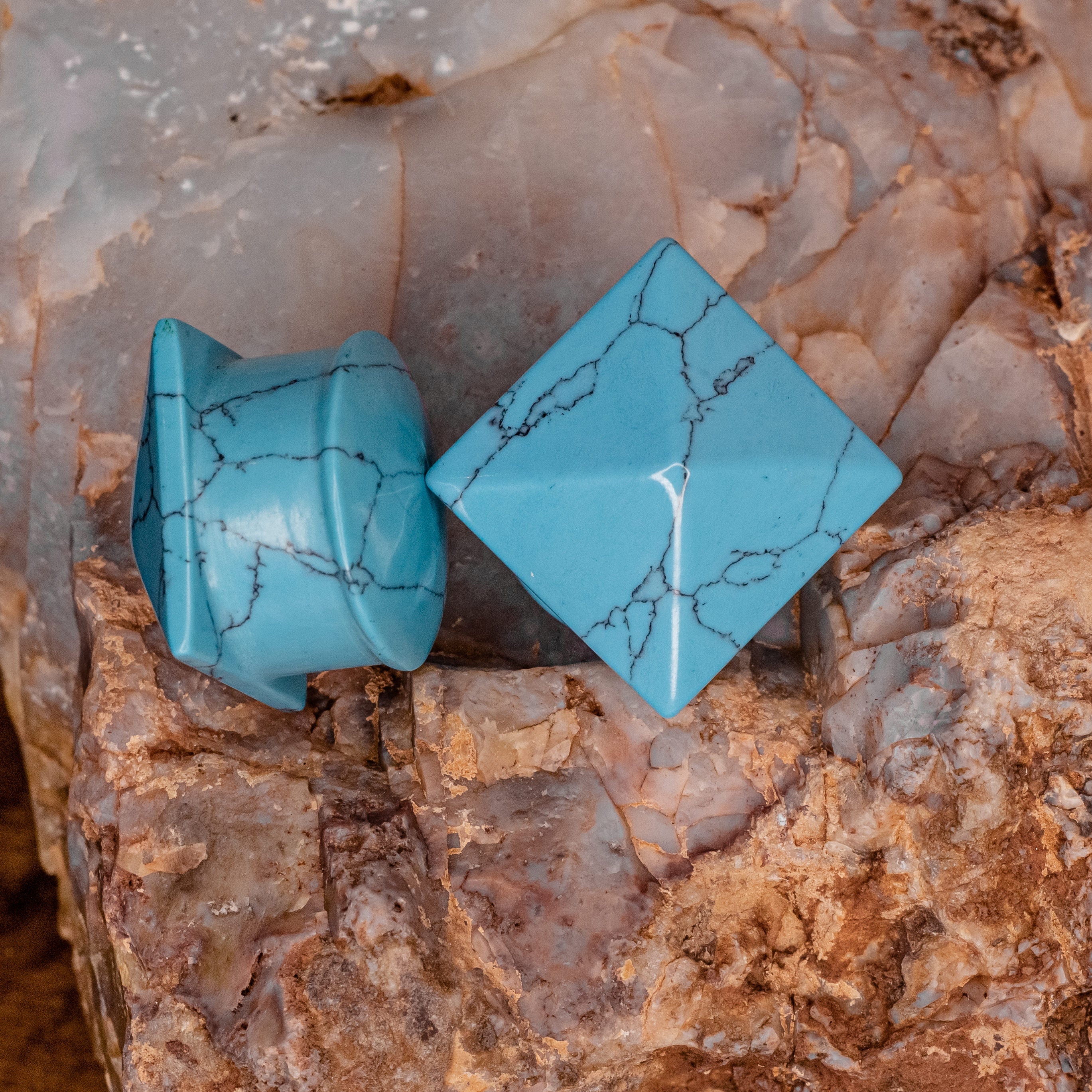 Turquoise Plug- 7/8" ID