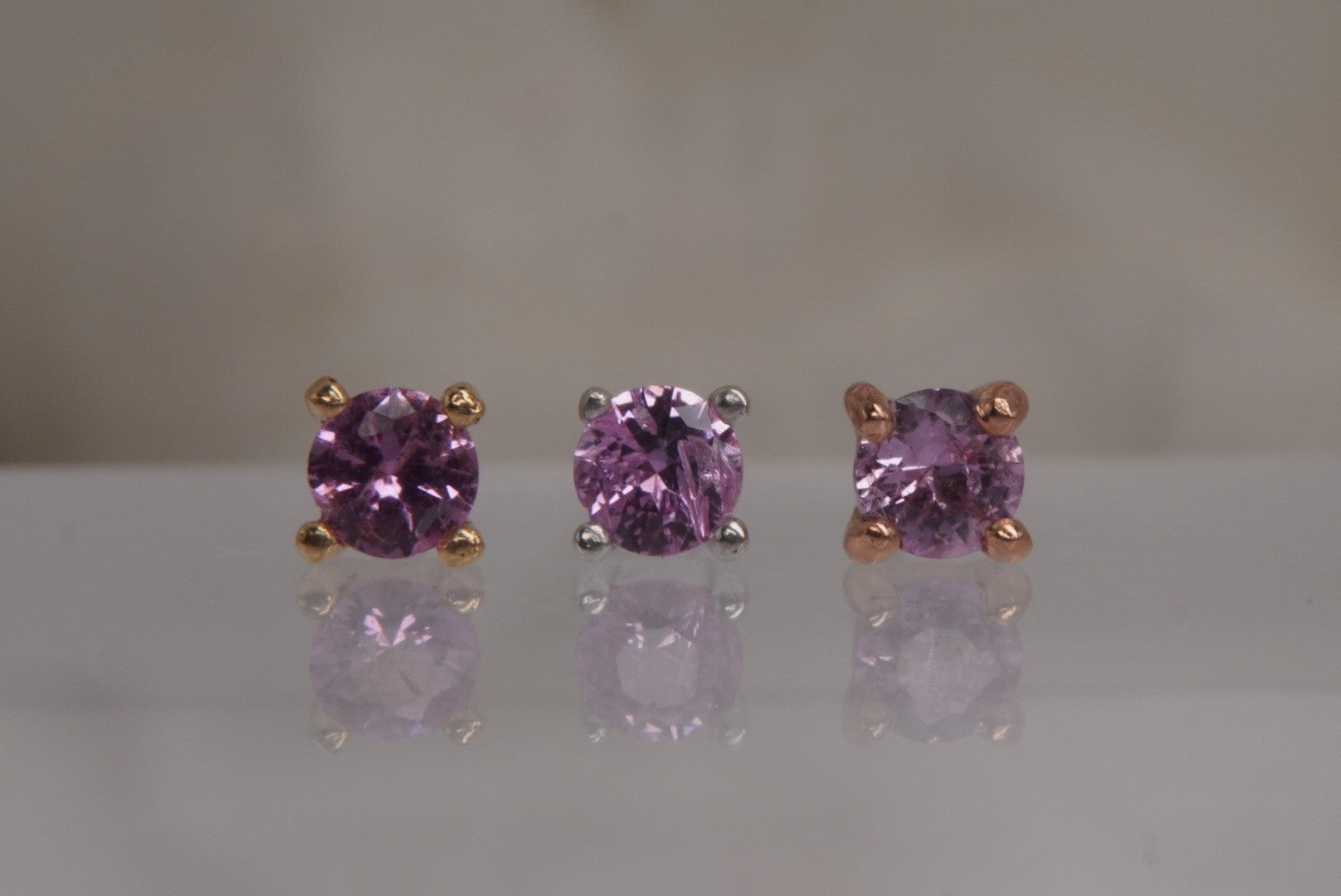 Pink Sapphire Prong
