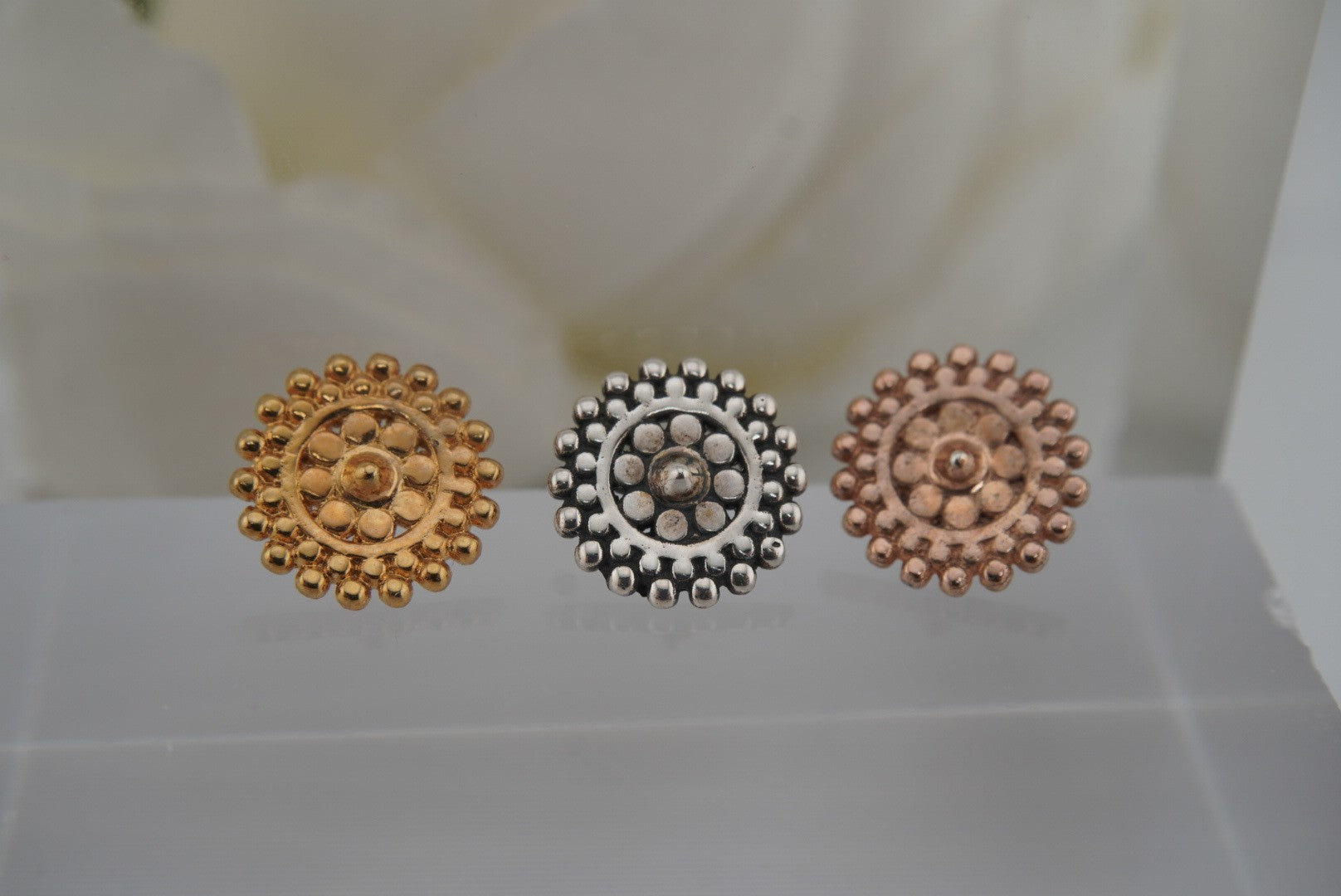 Large Afghan- Yellow Gold Plated