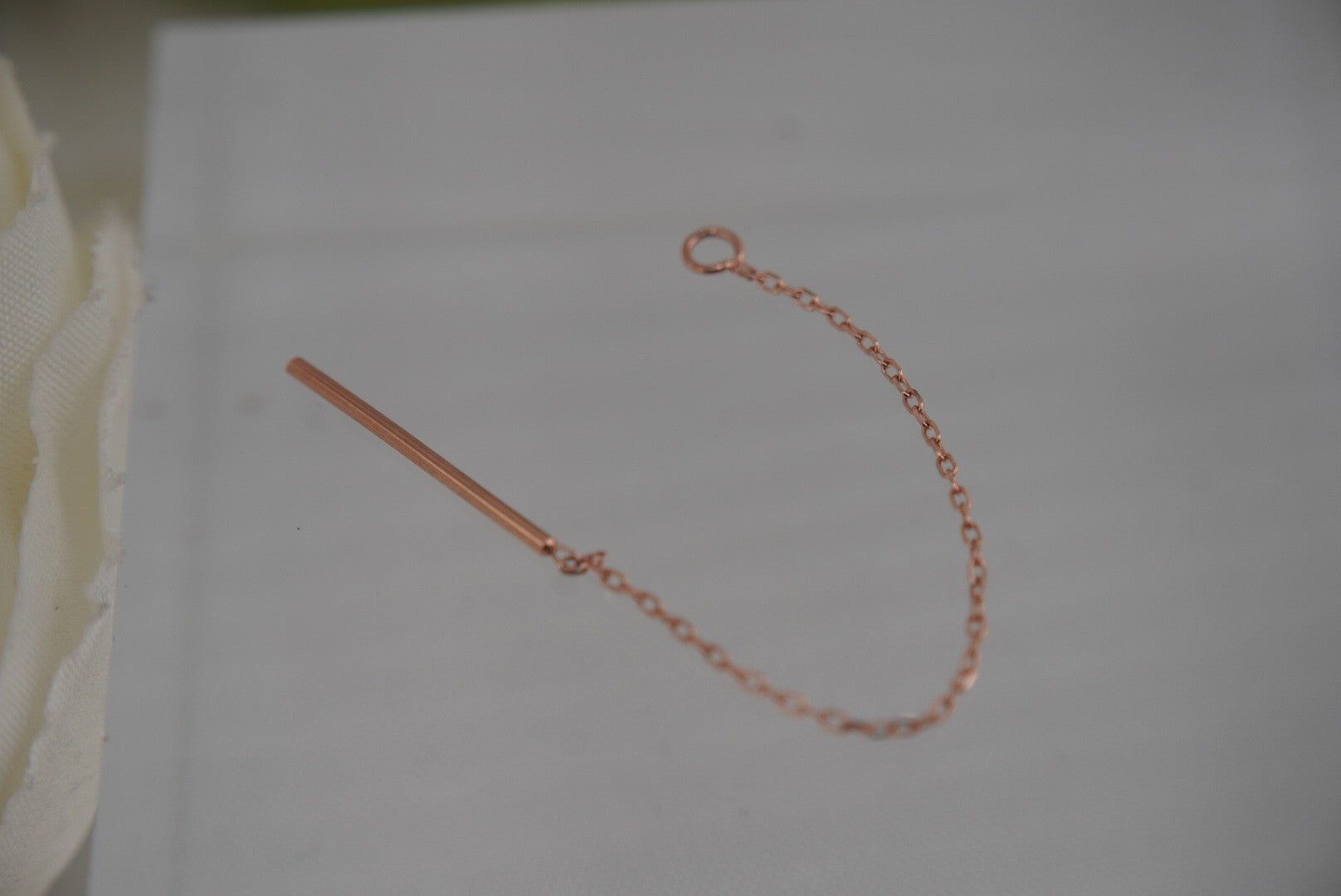 Gold Cable with Jump Ring