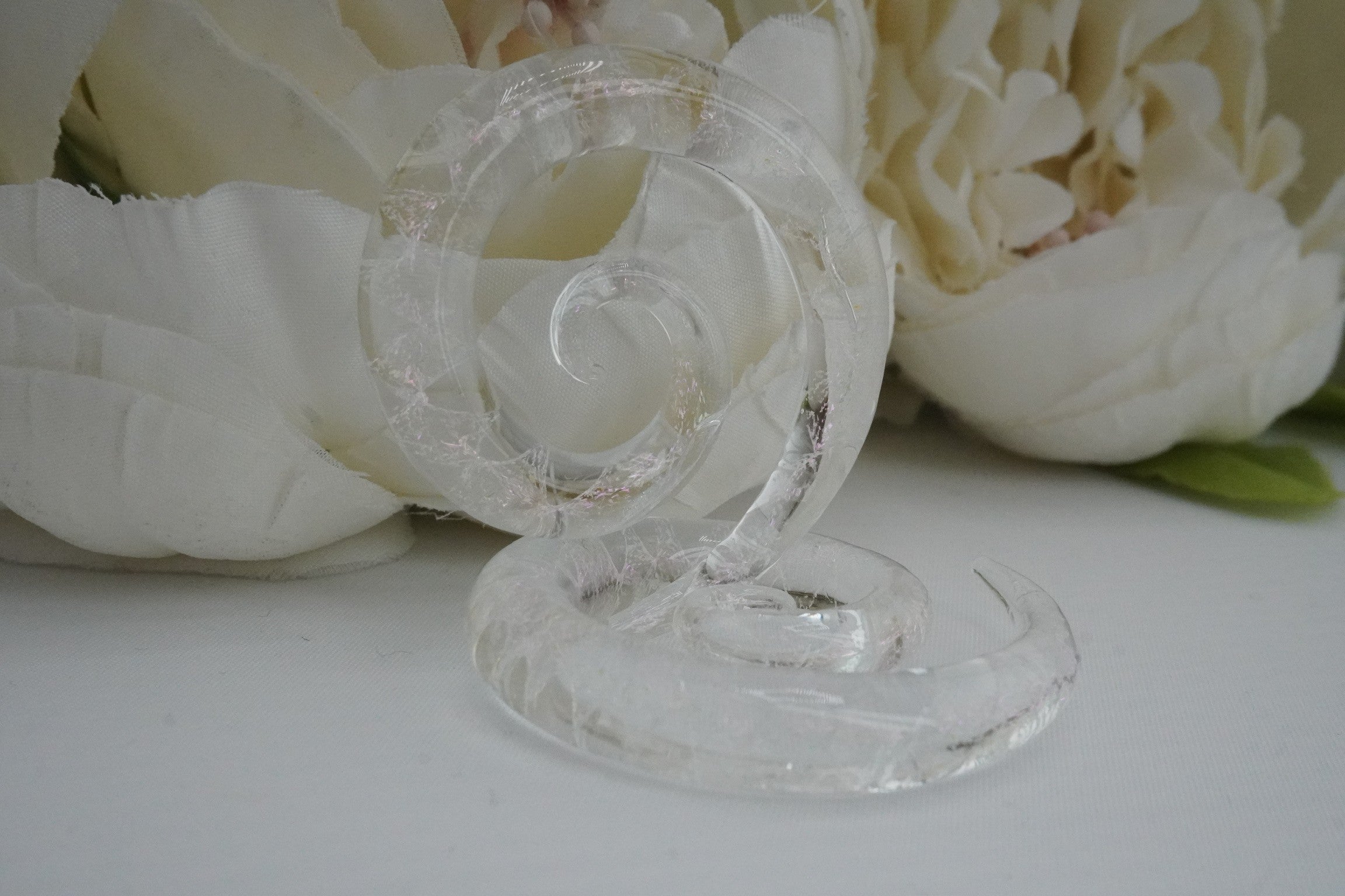 Textured Iridescent Glass Spirals - 0g