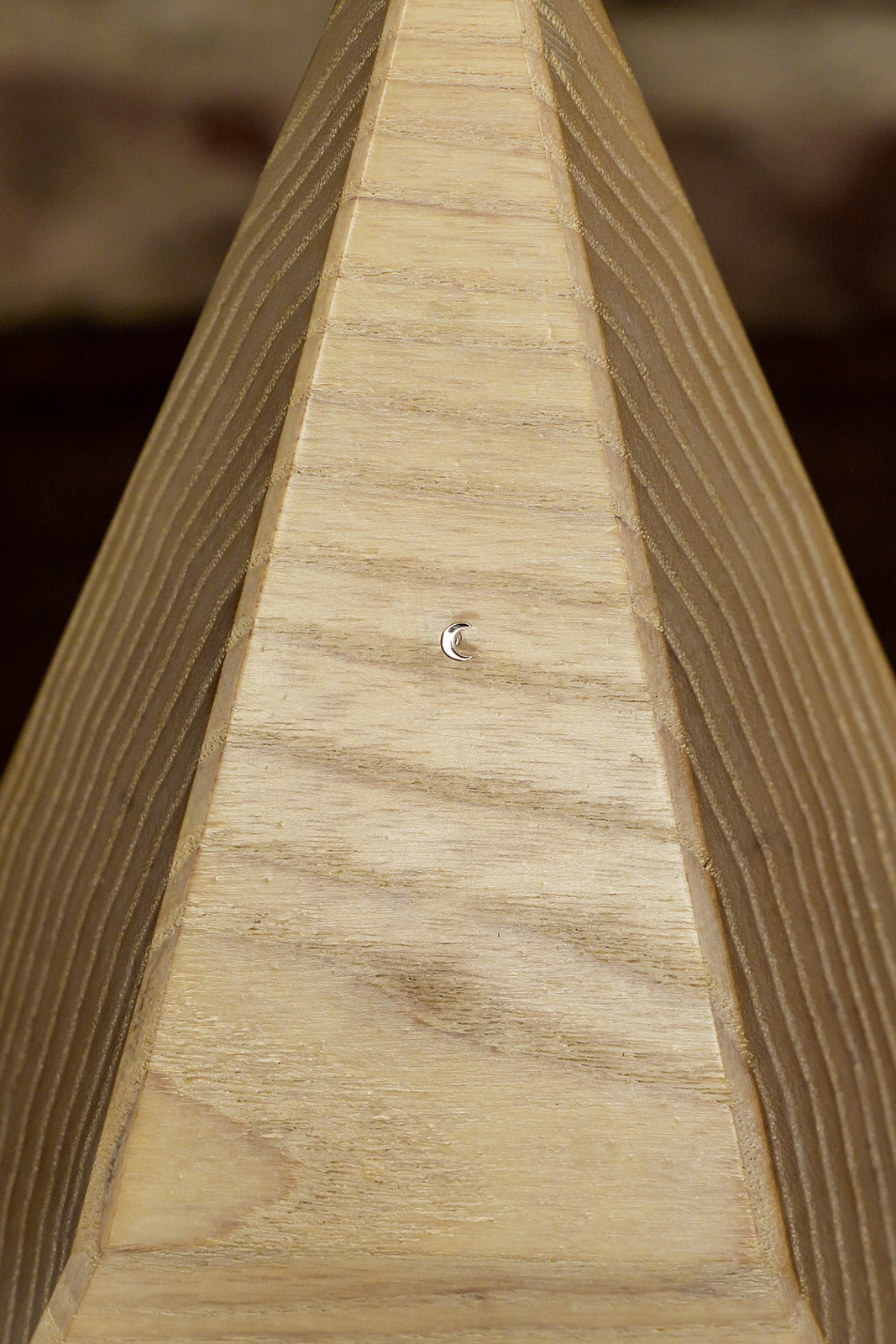 3mm Tiny Crescent Moon in Rose Gold