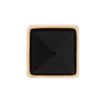 Pyramid Bezel Reverse Set in Black Agate