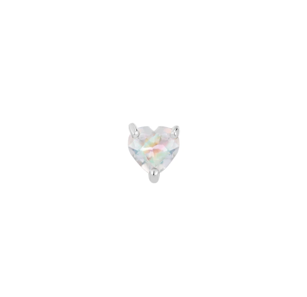 Rainbow Moonstone Heart