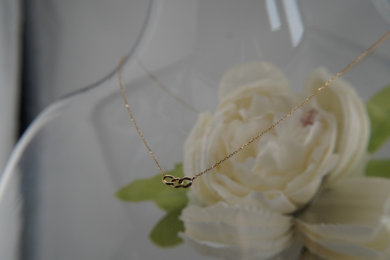 Triple Link Necklace in Yellow Gold