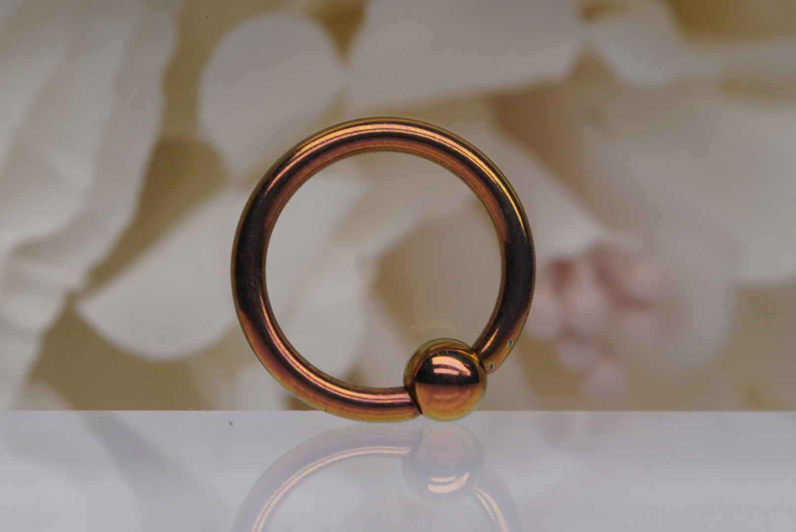 12g Anodized Niobium Captive Bead Rings