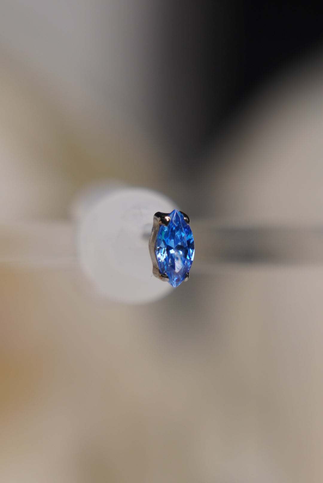 Arctic Blue Marquise Cut Prong
