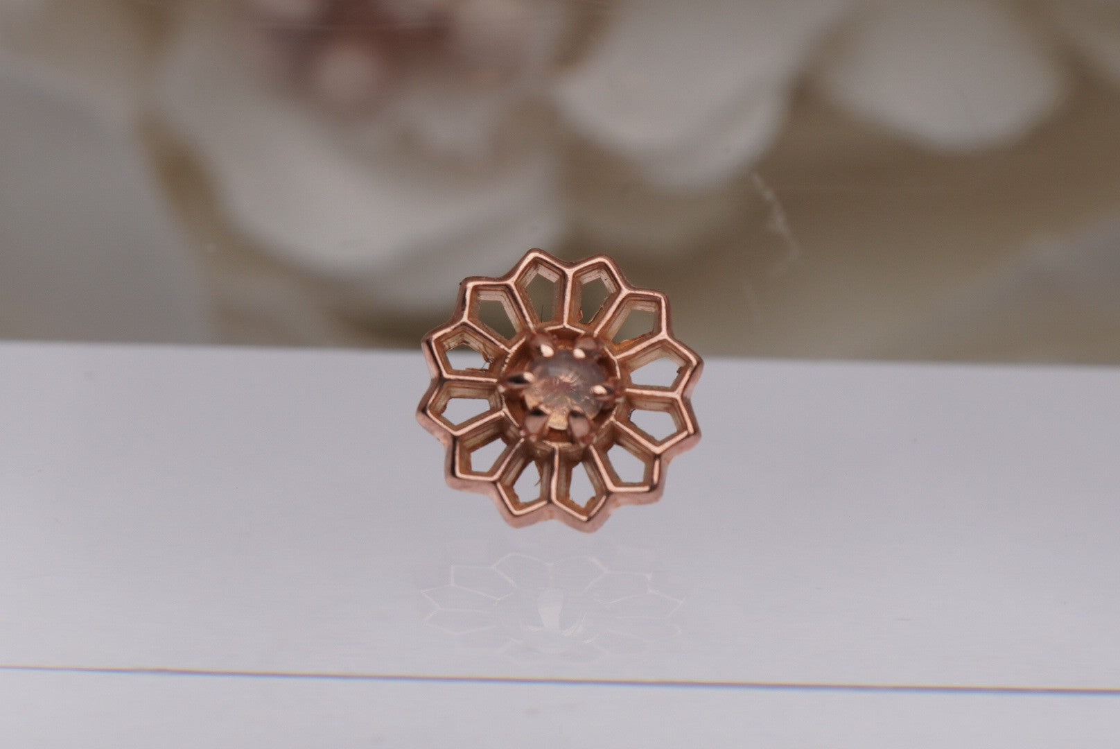 Passion Flower with Opals