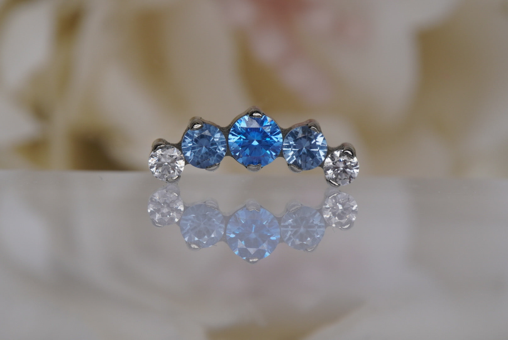 Arctic Blue & White Crystal Prium- 12/14g
