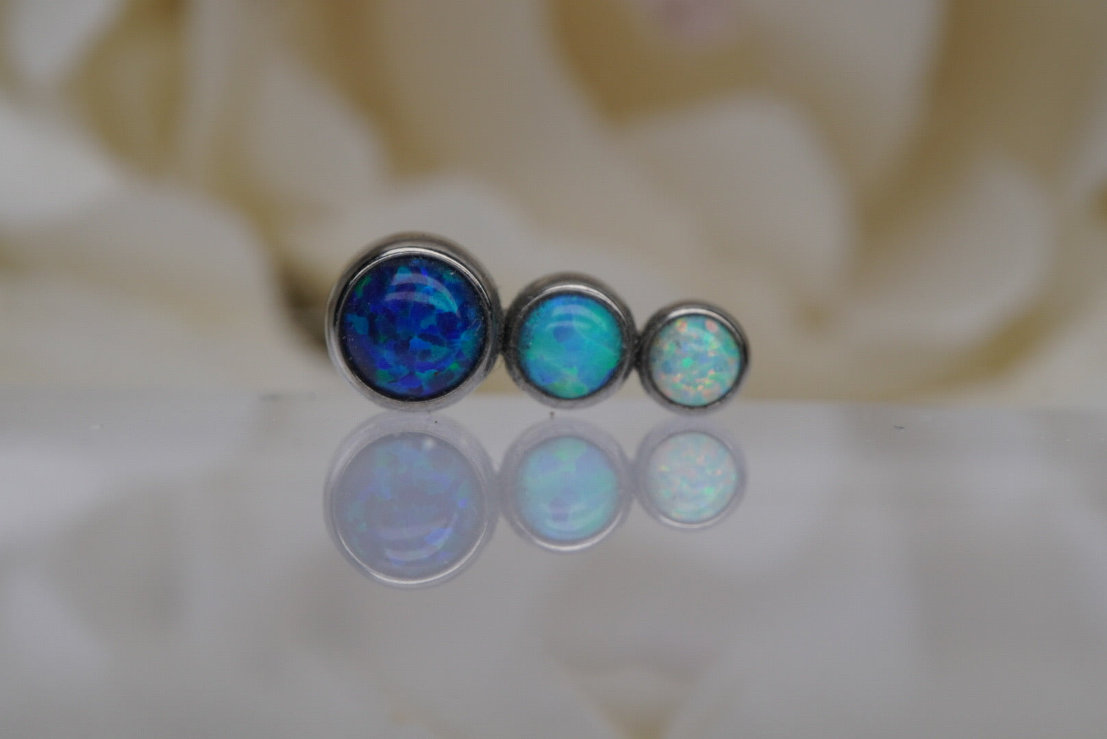 3-Gem  (Blue & White Opals)- 14g