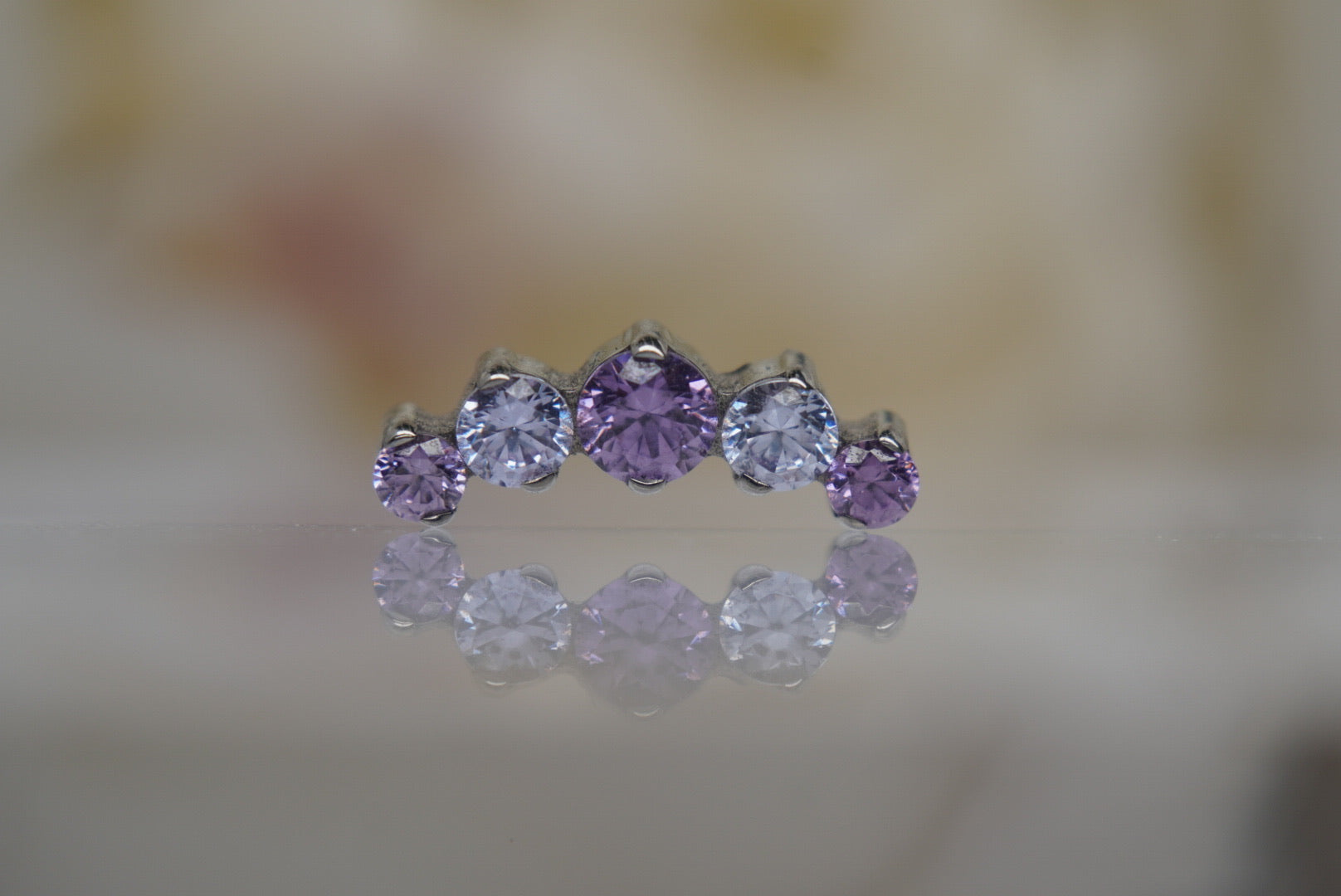 Purple & Tanzanite Crystal Prium- 16/18g