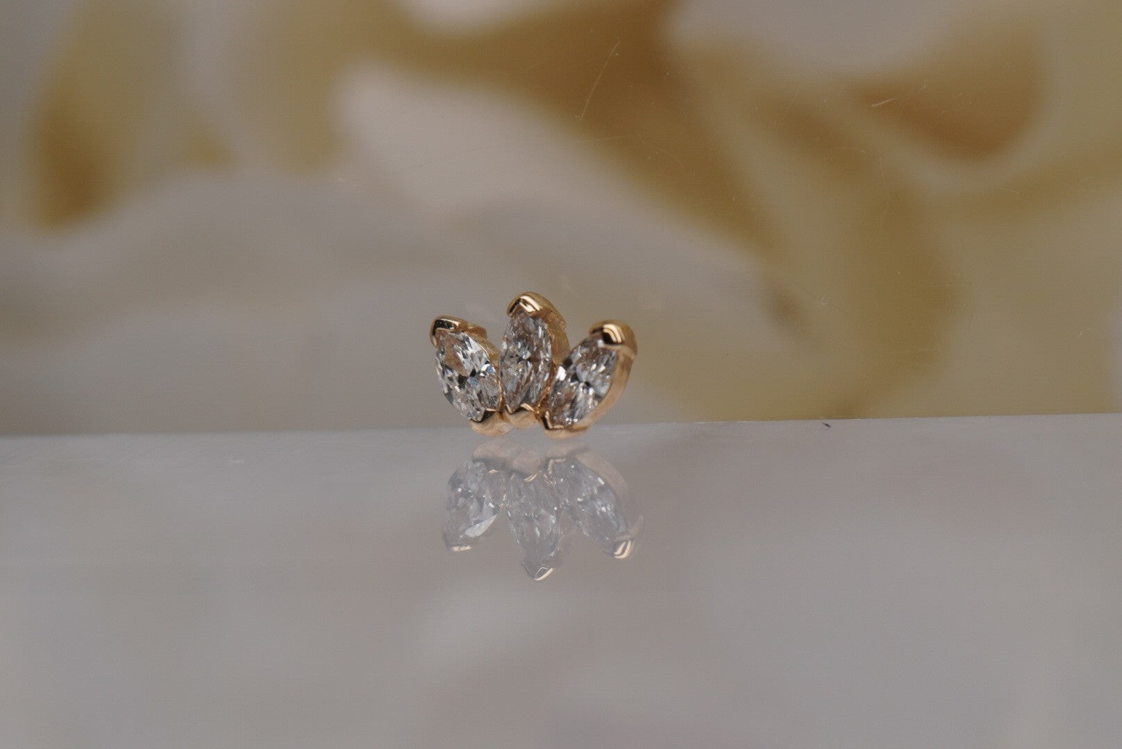 Triple Marquise Fan-GENUINE DIAMONDS