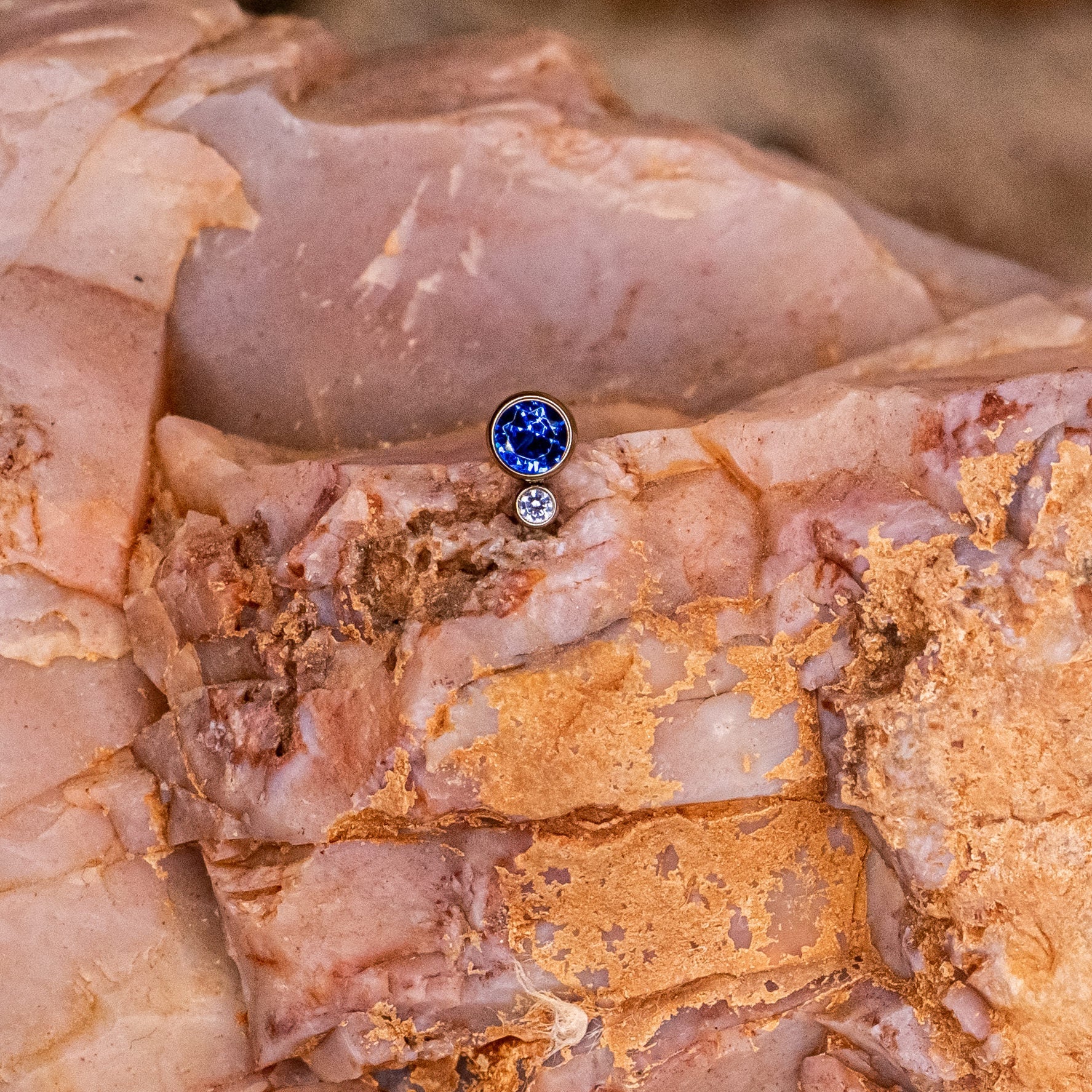 2-Gem (Dark Blue with Lavender)