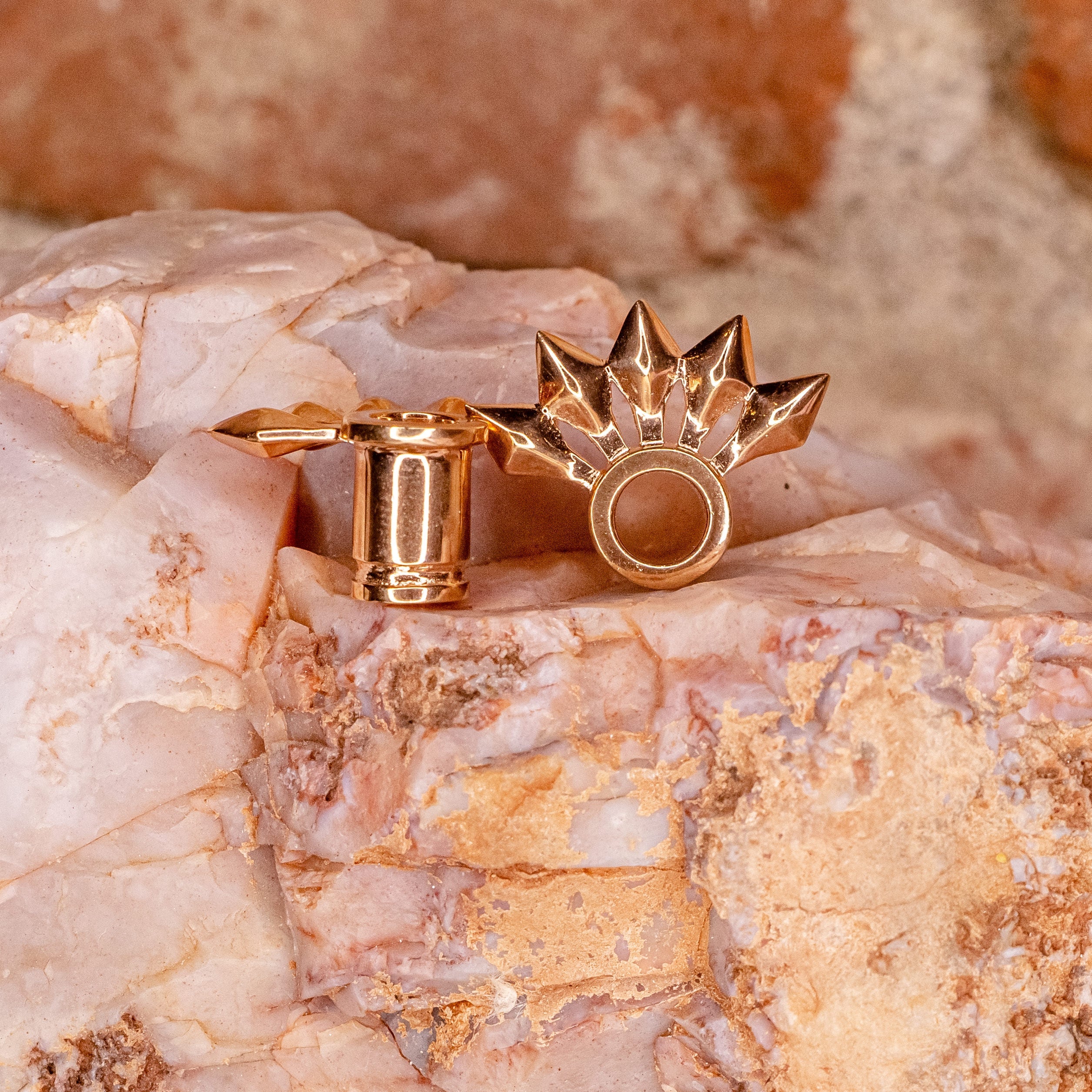 5 Point Eyelet-2g- Rose Gold Plated