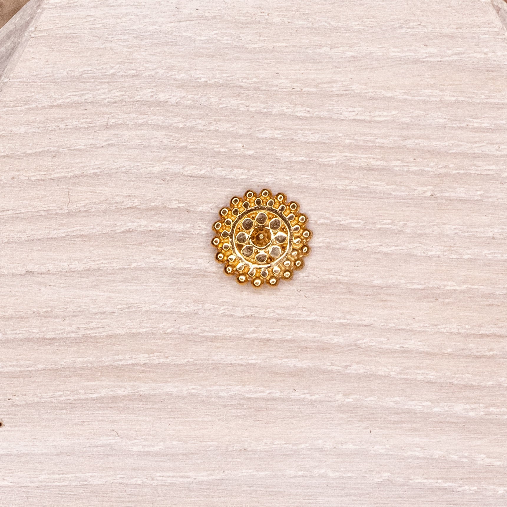 Large Afghan- Yellow Gold Plated