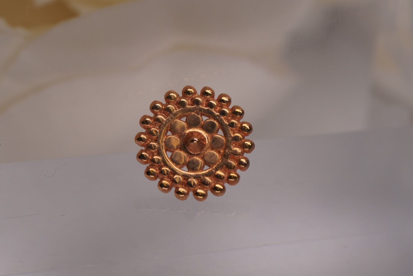 Beaded Pin - Gold Plated