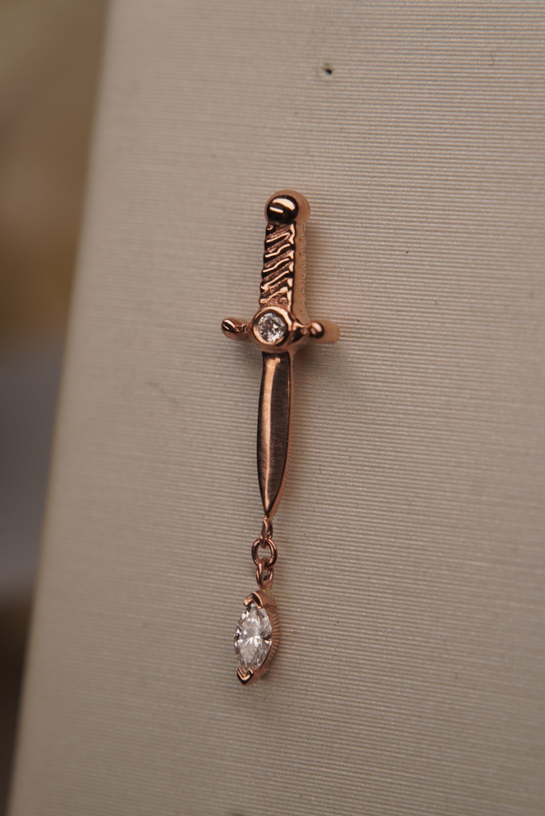Kiss of Death in Rose Gold with GENUINE DIAMONDS