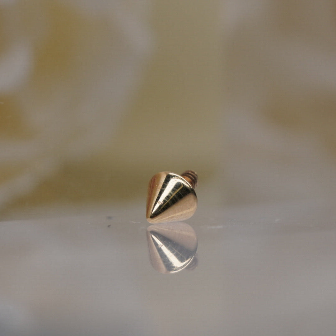 Body Gems Gold Spike front view