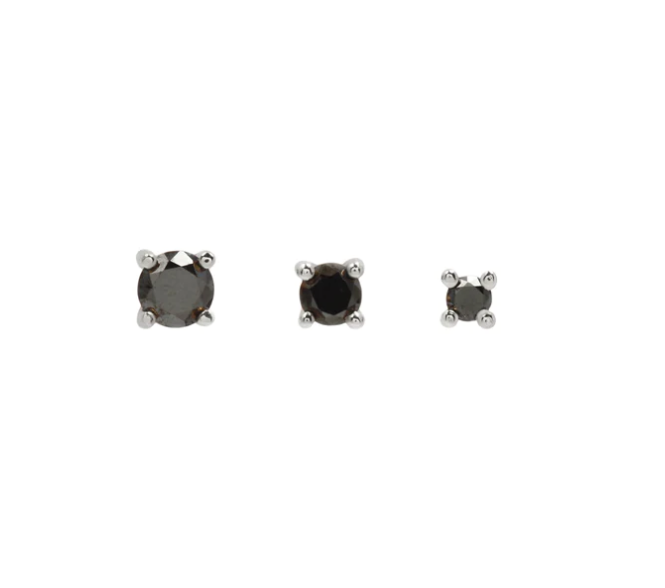 Prong with Black GENUINE DIAMONDS